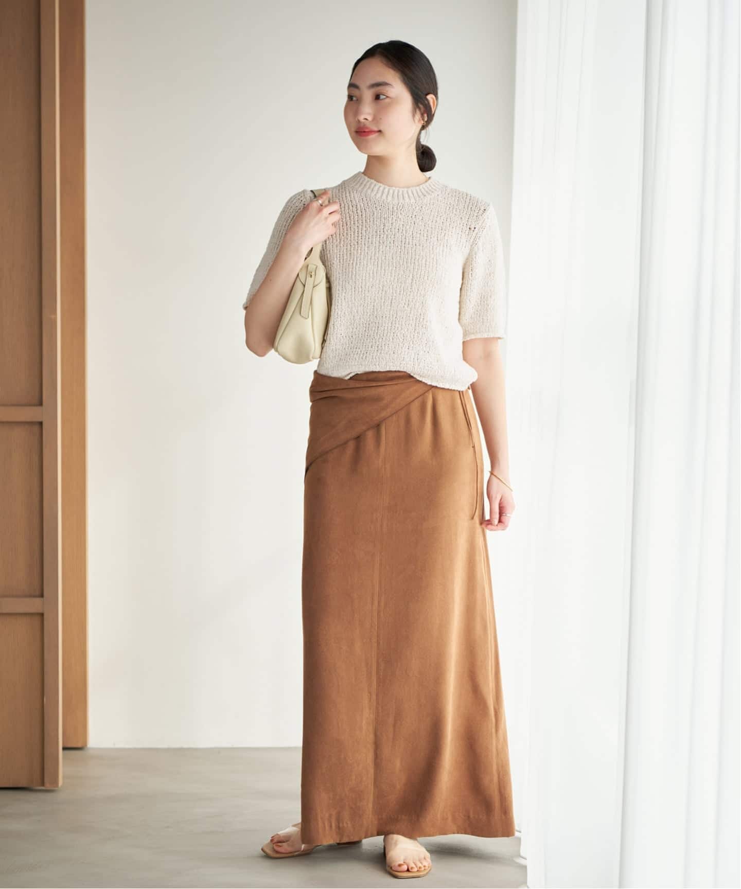 Plage Italian Yarn クルーネックノースリーブ plage（プラージュ）の「Italian Yarn クルーネックノースリーブ