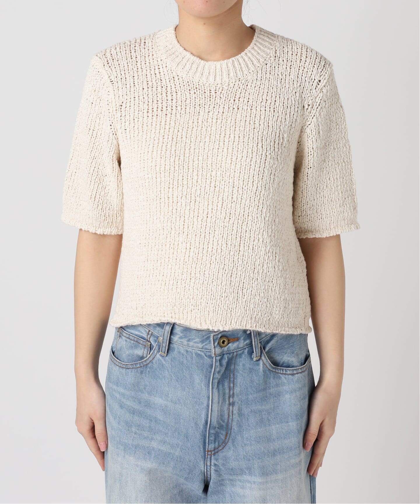 Plage Italian Yarn クルーネックノースリーブ plage（プラージュ）の「Italian Yarn クルーネックノースリーブ