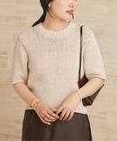 Italian yarn CO half ニット