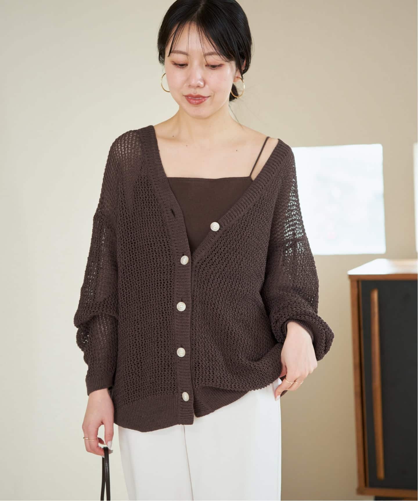plage CRAFT curvy カーディガン plage（プラージュ）の「CRAFT curvy カーディガン（ニット/セーター