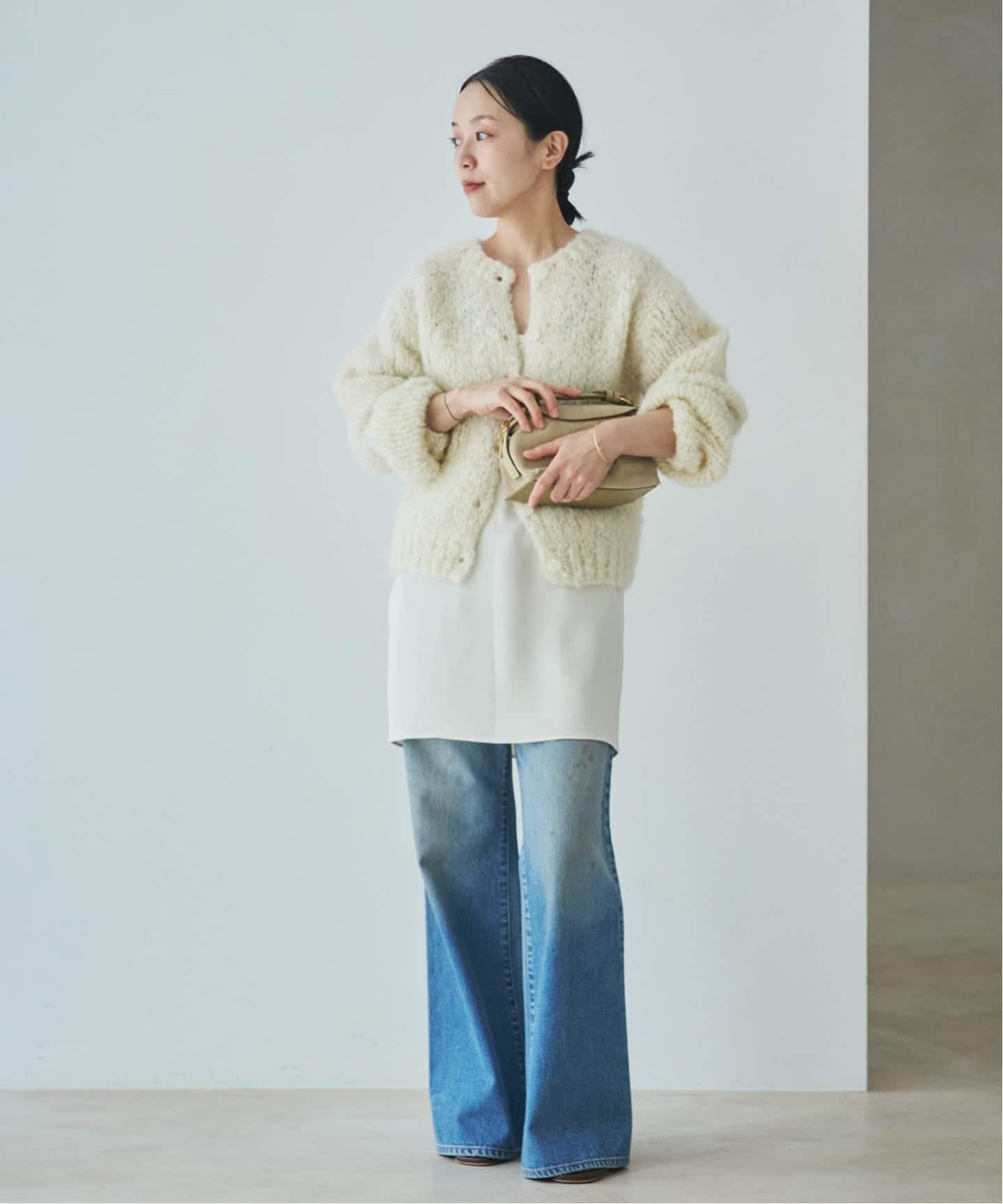 クリーニング済24AW Plage HAND KNIT ジャンボタム ニット 予約》HAND KNIT ジャンボタム カーディガン（カーディガン）｜Plage