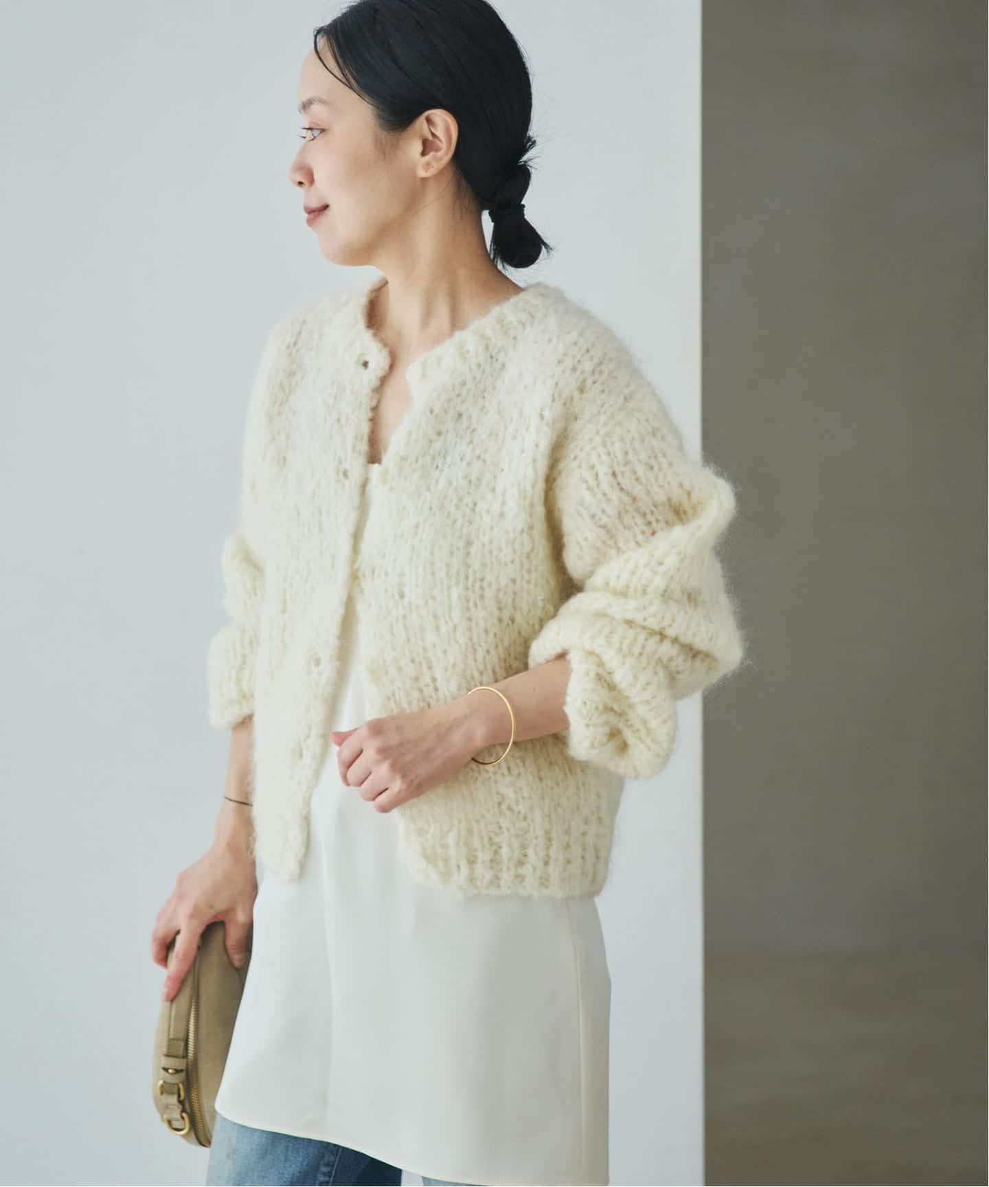 クリーニング済24AW Plage HAND KNIT ジャンボタム ニット 予約》HAND KNIT ジャンボタム カーディガン（カーディガン）｜Plage