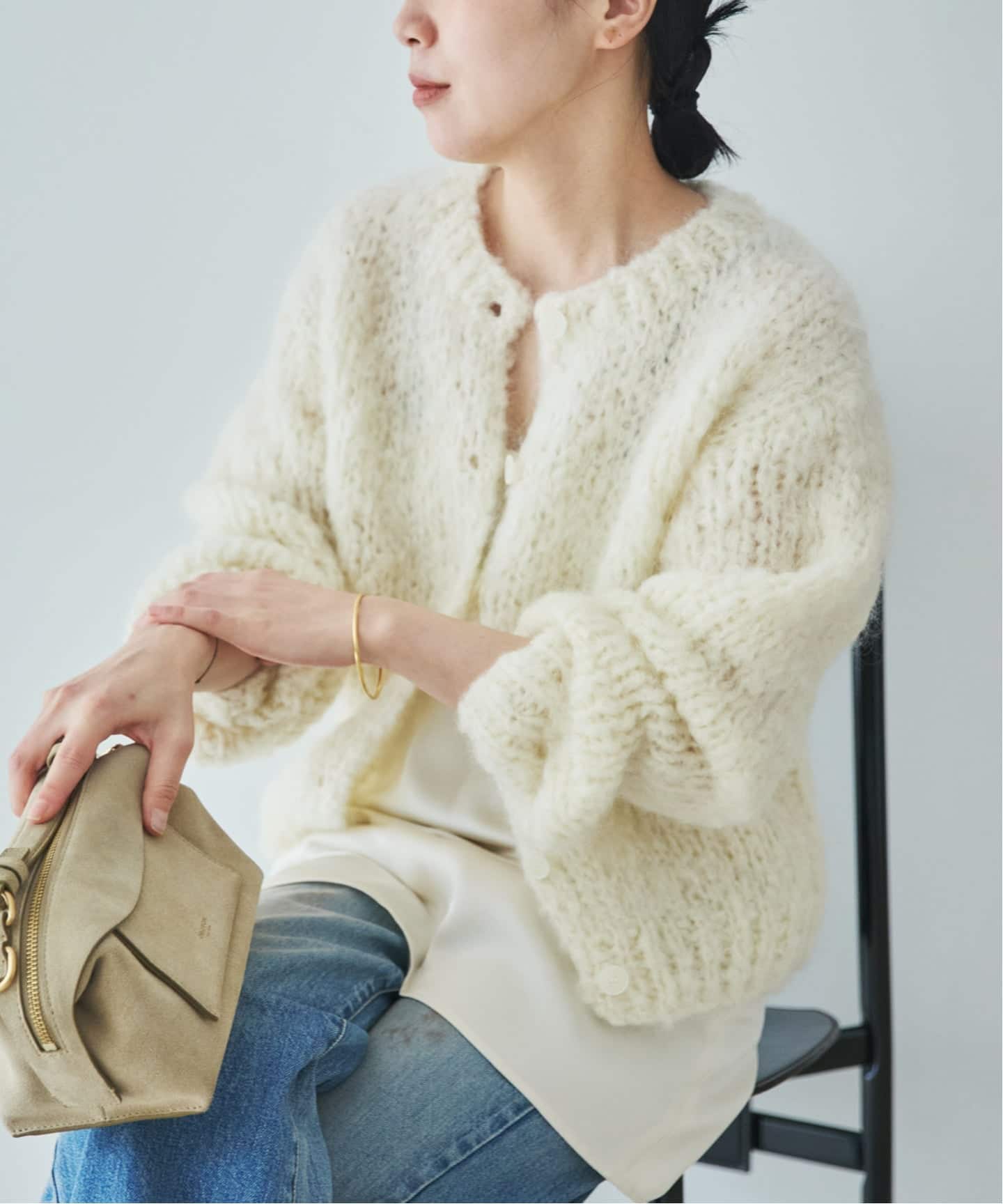 予約》HAND KNIT ジャンボタム カーディガン（カーディガン）｜Plage