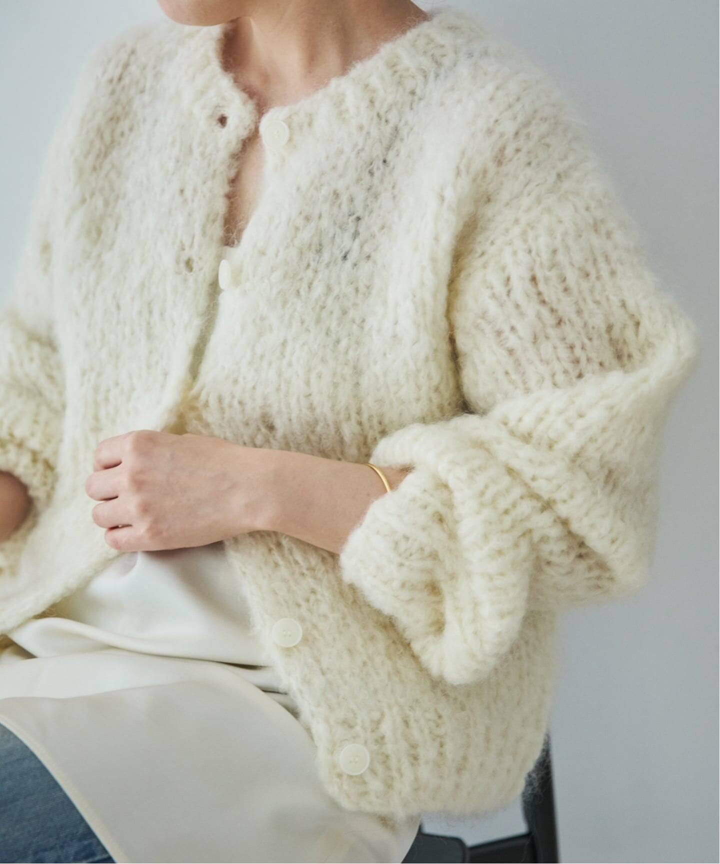 予約》HAND KNIT ジャンボタム カーディガン（カーディガン）｜Plage