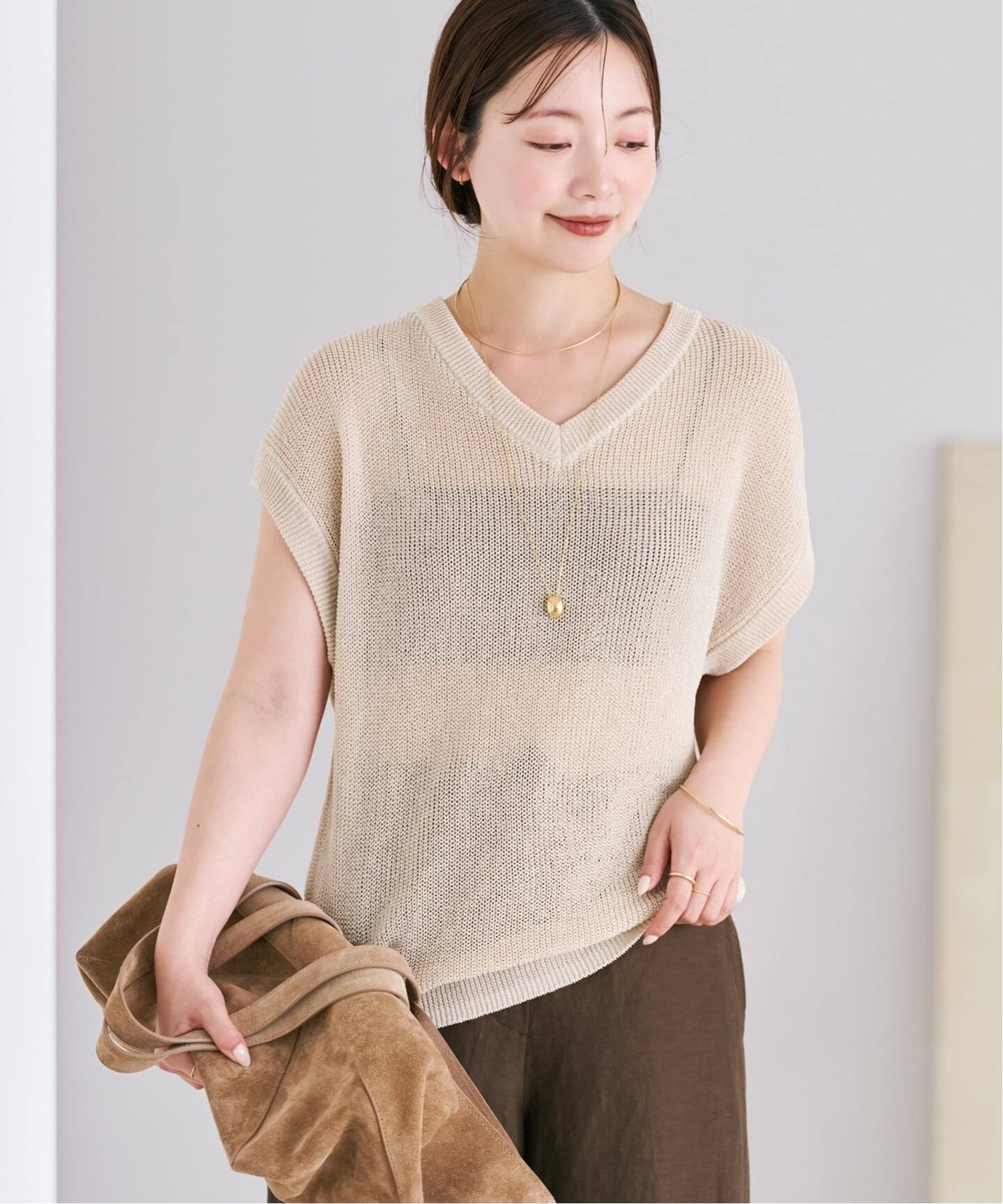 2WAY カタアゼ KNIT ベスト（ベスト）｜Plage（プラージュ）の通販