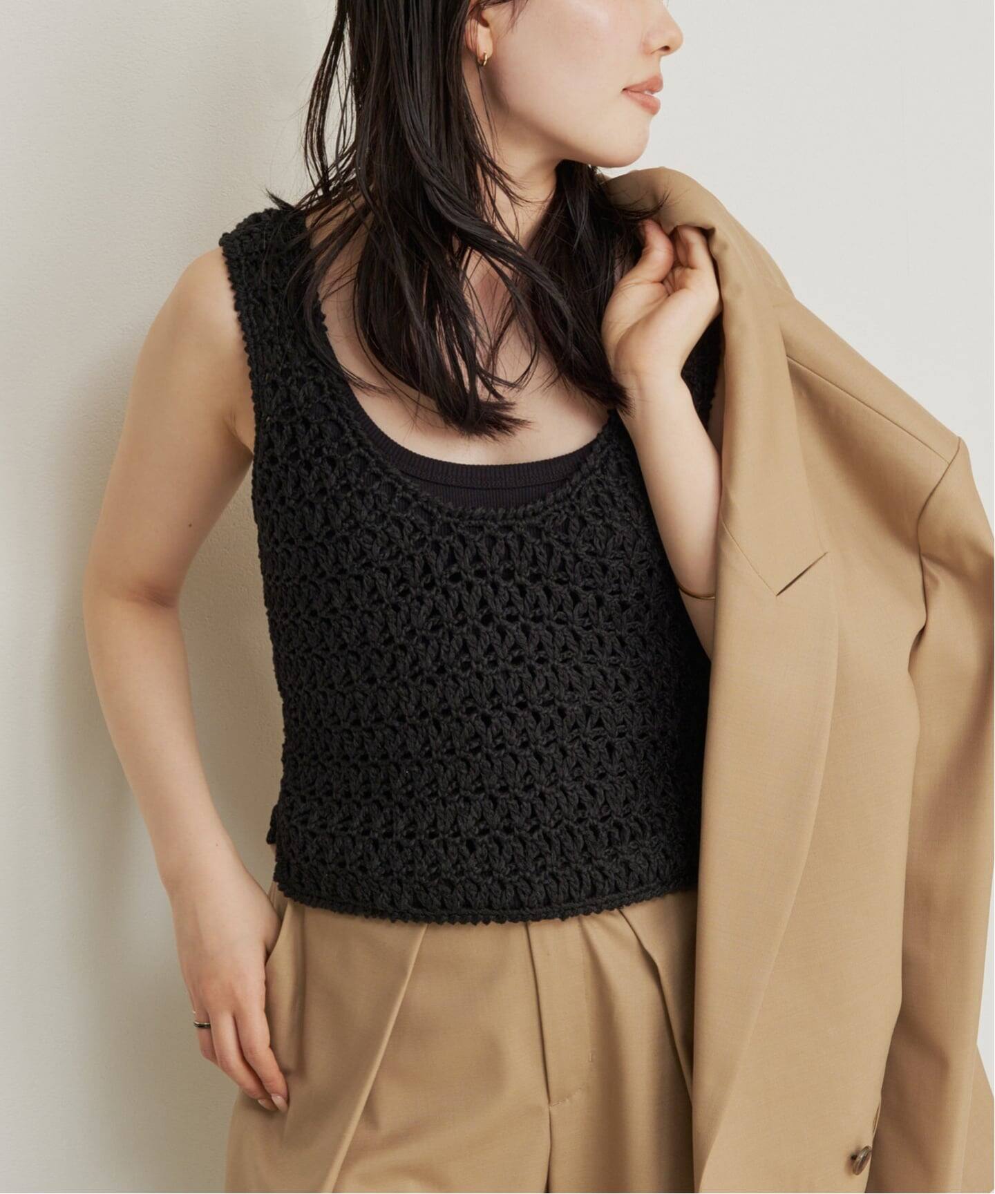 予約》R'IAM HAND ニットタンク（タンクトップ）｜Plage（プラージュ