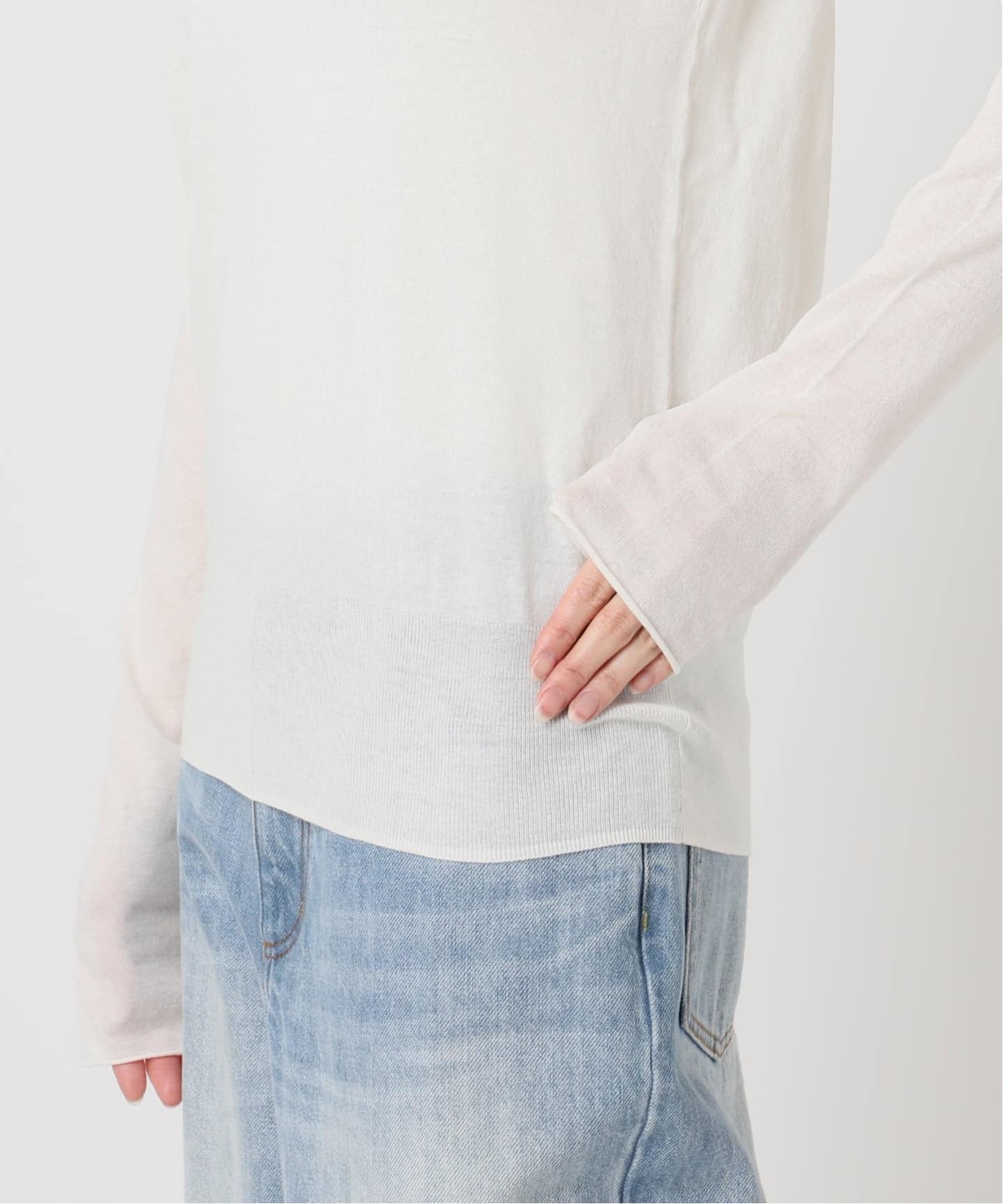 R'IAM KNIT LONG TEE(ニット/セーター)|Plage(プラージュ)の通販 R'IAM KNIT LONG TEE(ニット/セーター)|Plage(プラージュ)の通販