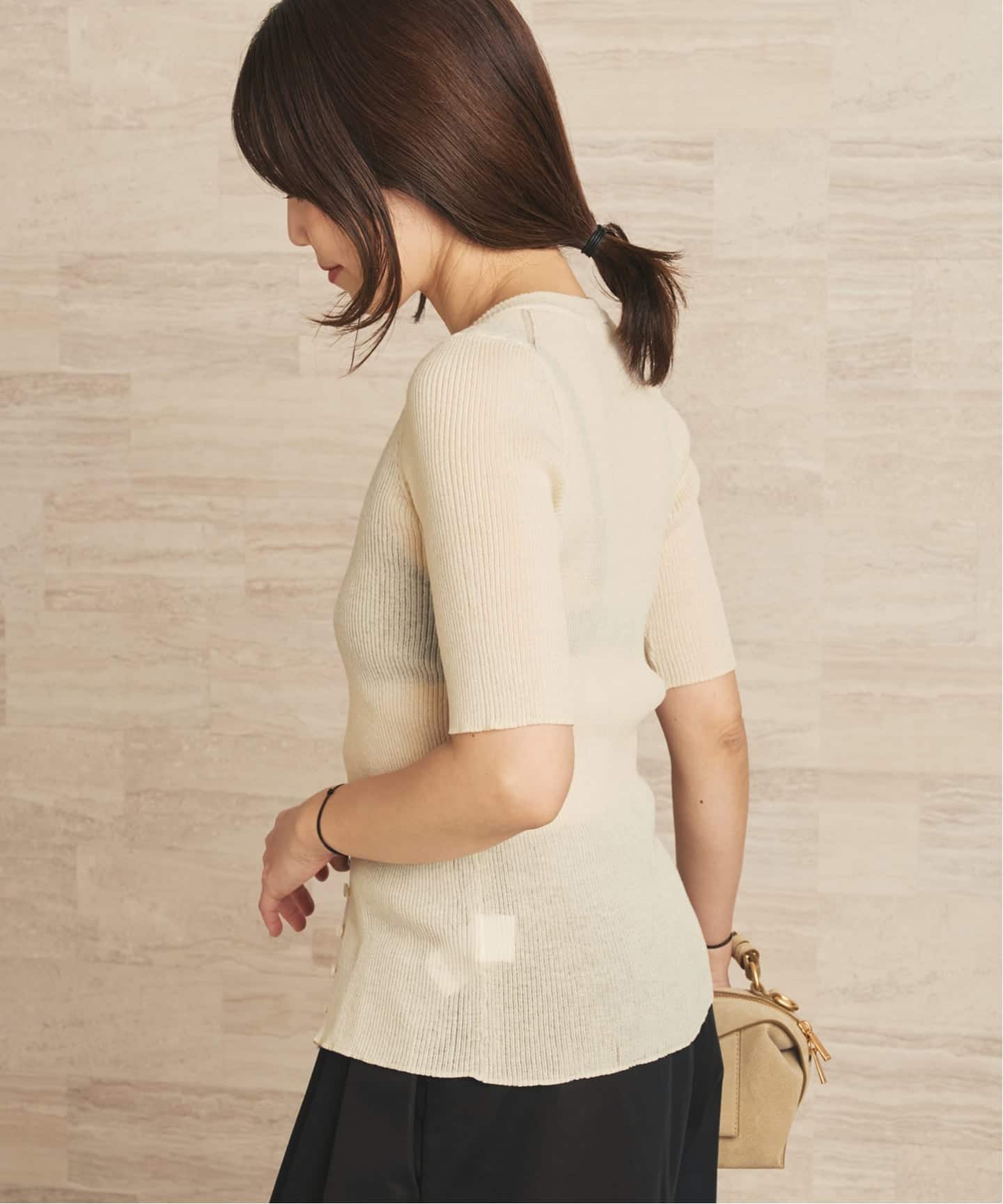 Plage R'IAM RIBシェイプカーディガン 美品 plage R'IAM RIBシェイプカーディガン リブ ニット - メルカリ