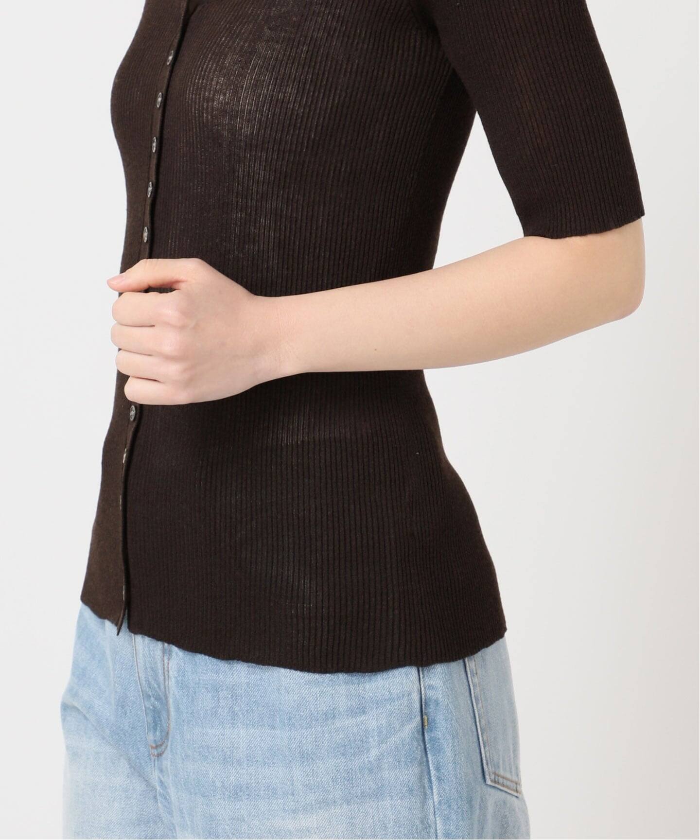 【アオコトさん専用】Plage R'IAM RIBシェイプカーディガン 追加》R'IAM RIBシェイプカーディガンのコーディネートスナップ（sae