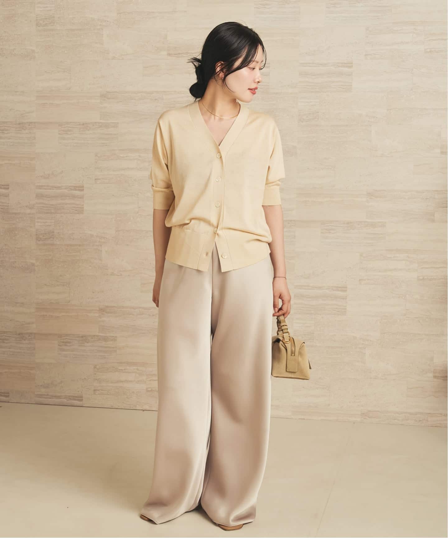 plage カシュクールカーディガン R'IAM カシュクールカーディガンのコーディネートスナップ（chika