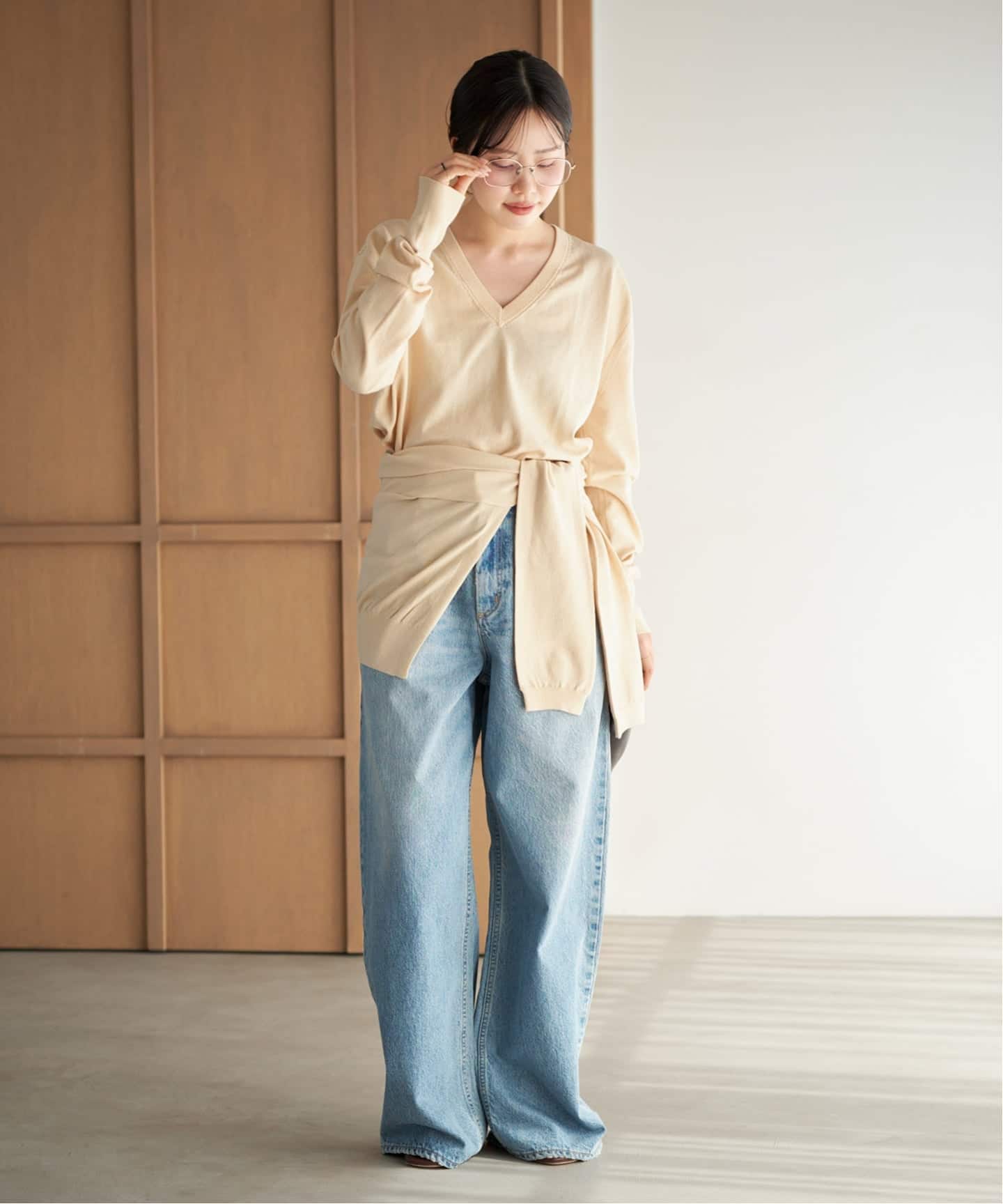 名古屋店・WEB限定》R'IAM スカーフレイヤードニット（ニット