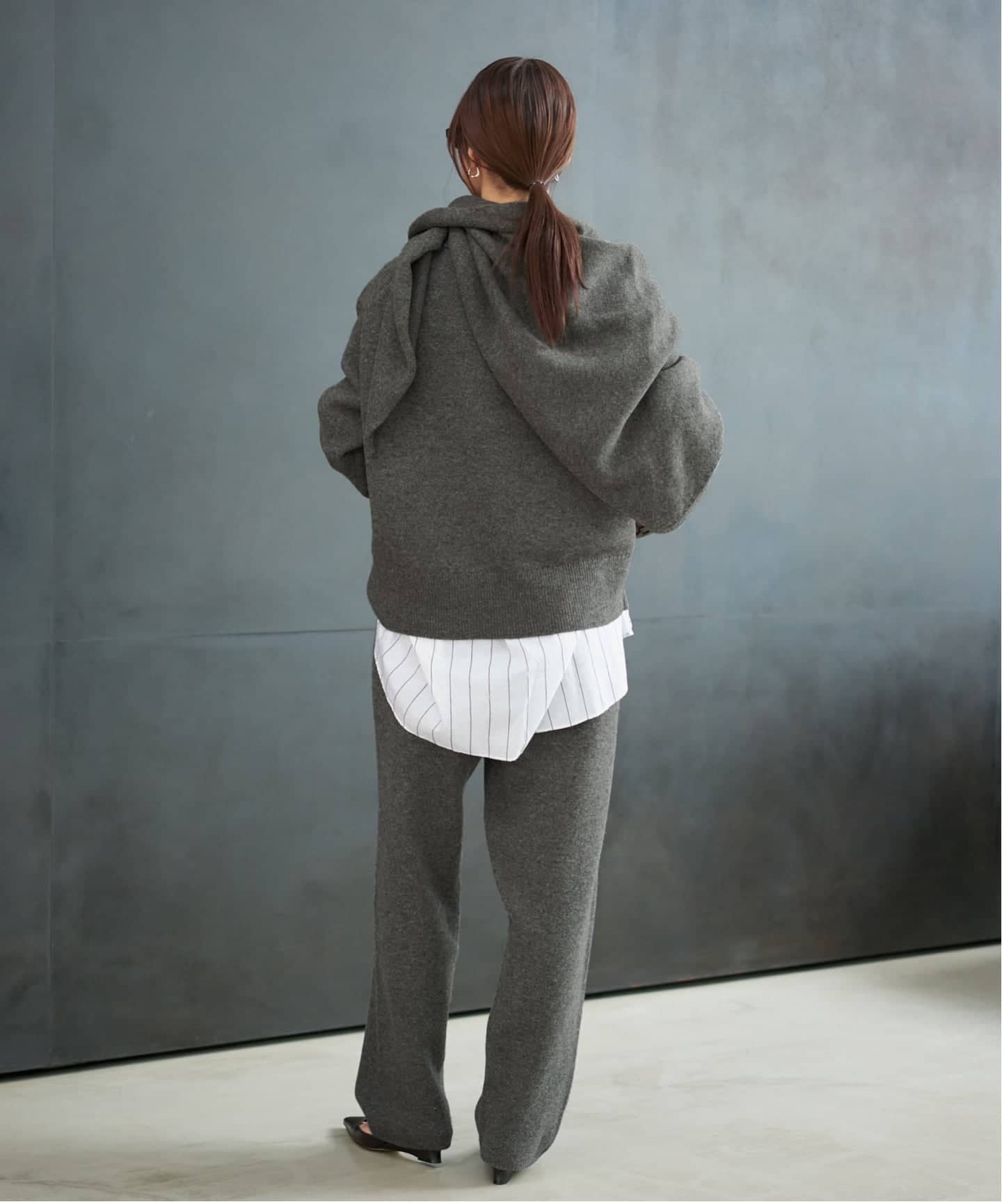 追加》R'IAM ストールプルオーバー（ニット／セーター）｜Plage