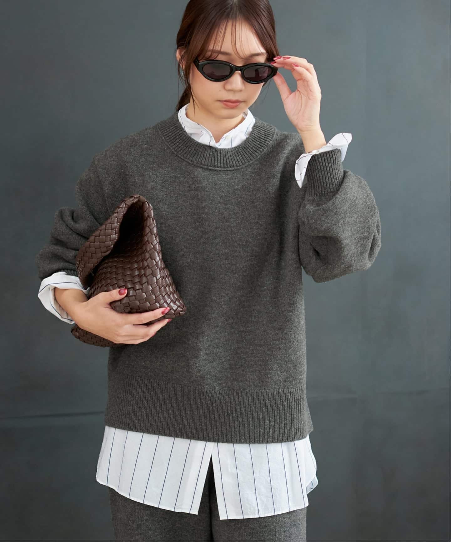 追加》R'IAM ストールプルオーバー（ニット／セーター）｜Plage