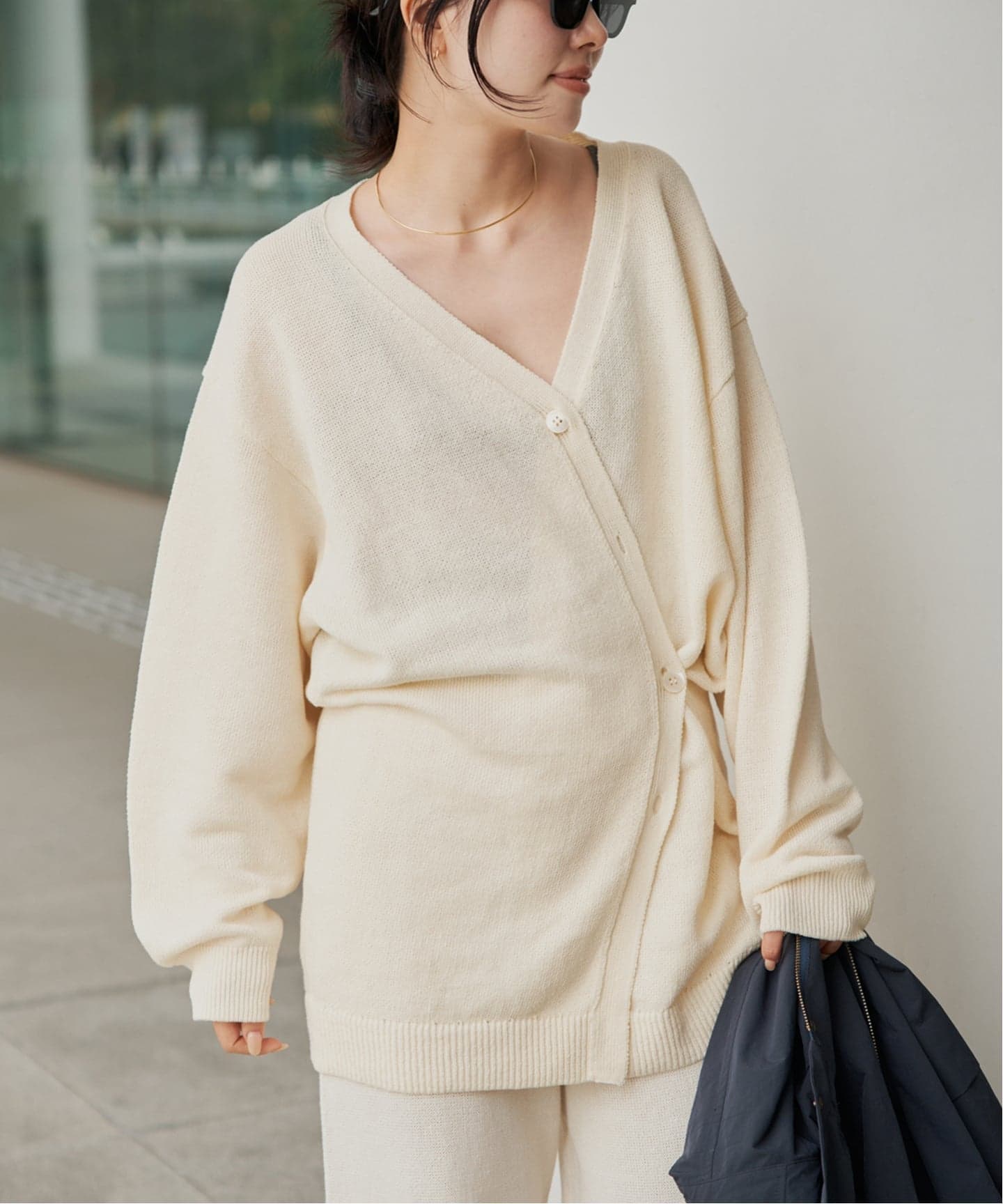プラージュ　Linen smooth short カーディガン Plage - Linen smooth short カーディガンの通販 by yumi shop