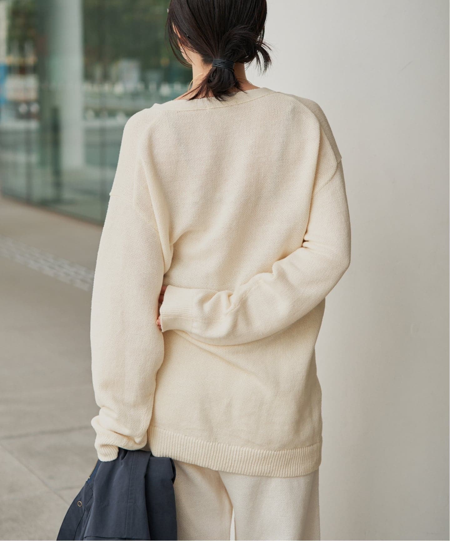 美品✨『Plage』プラージュ 麻混 リネン混 ミドル ニット カーディガン 美品✨『Plage』プラージュ 麻混 リネン混 ミドル ニット カーディガン