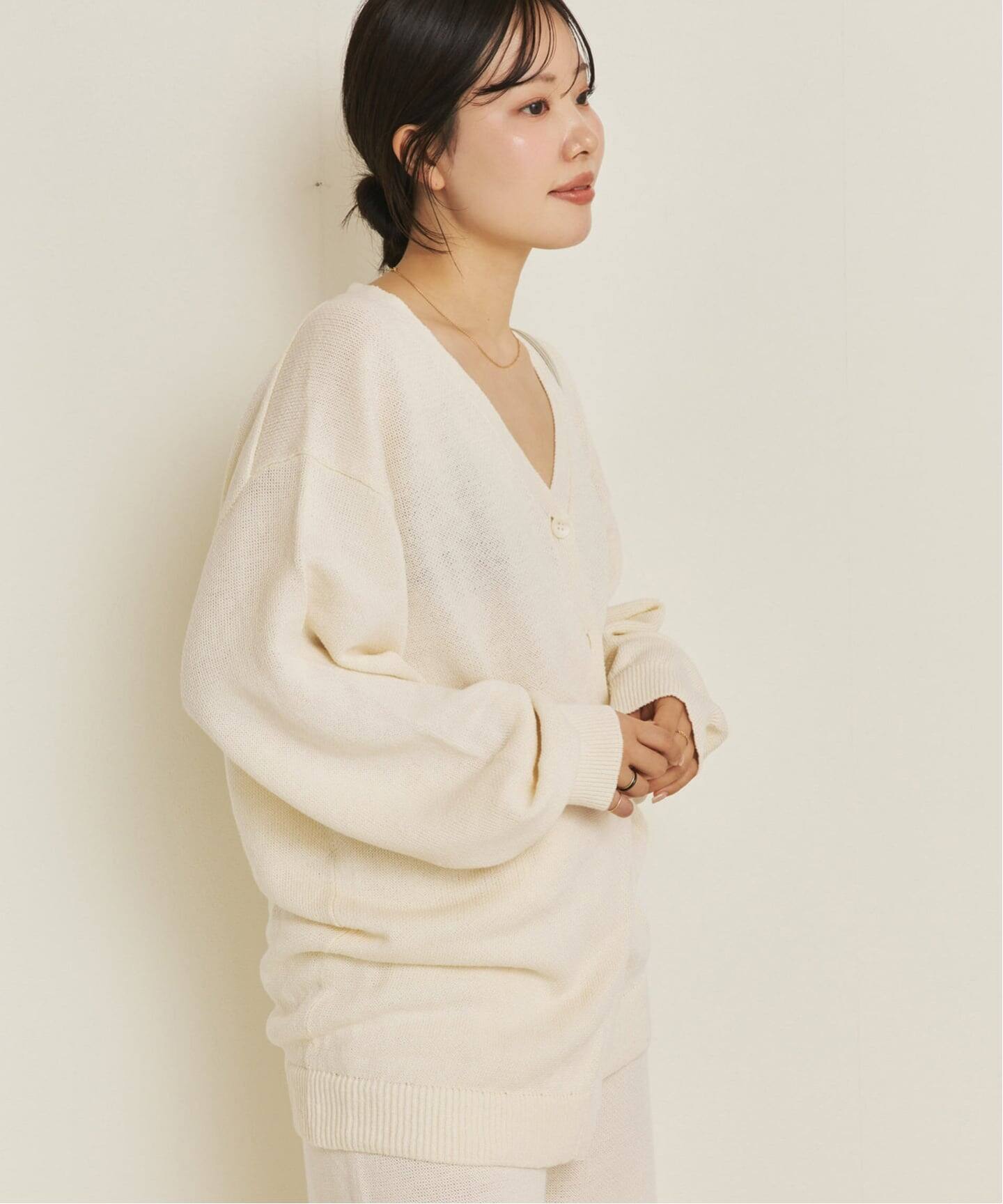organic linen 混 カーディガン（カーディガン）｜Plage（プラージュ