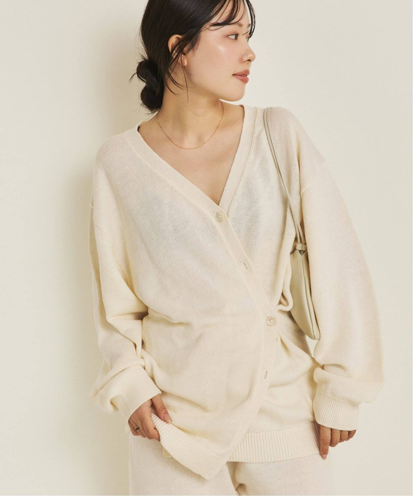 organic linen 混 カーディガン（カーディガン）｜Plage（プラージュ