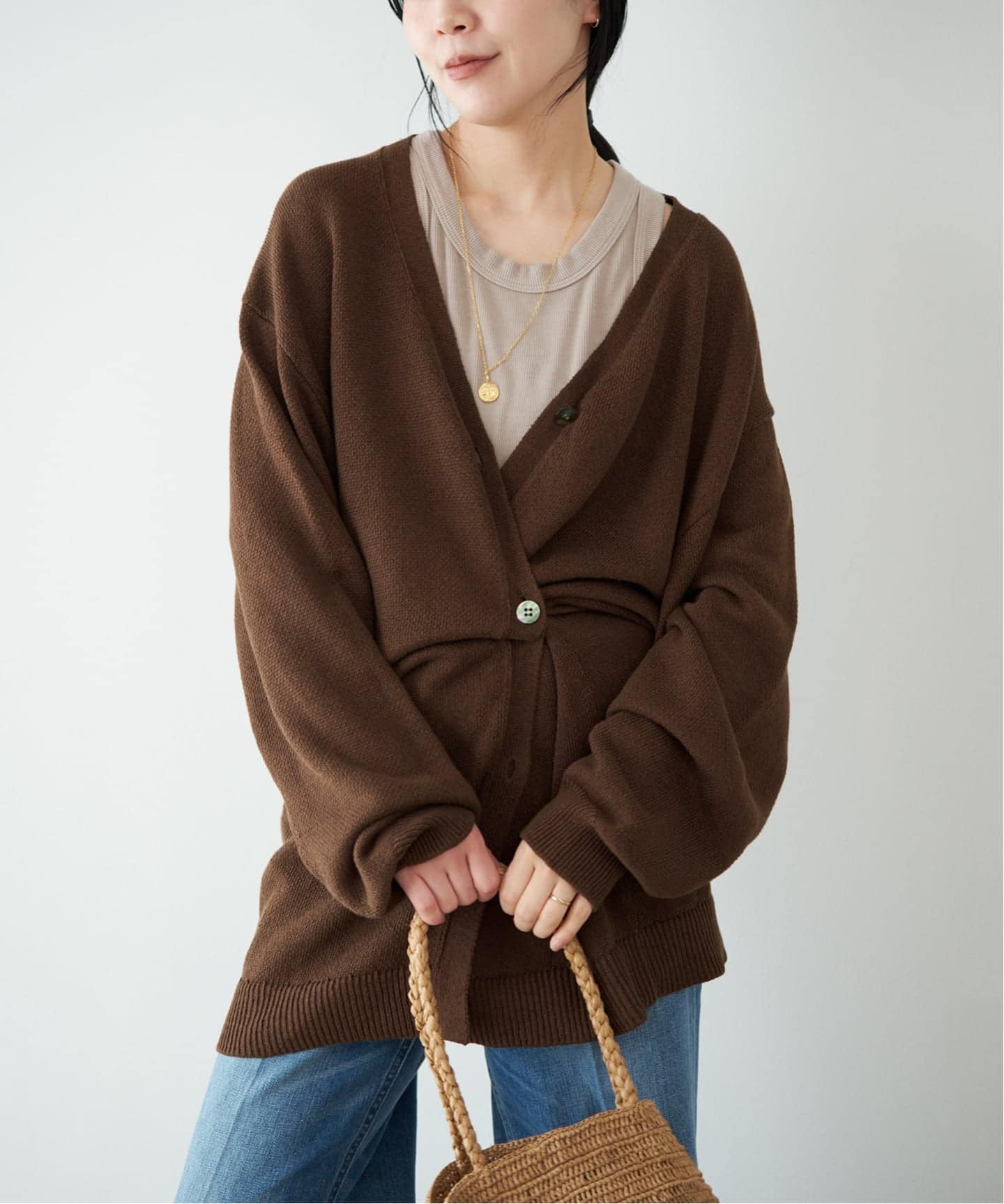 organic linen 混 カーディガン（カーディガン）｜Plage（プラージュ