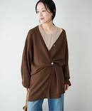 organic linen 混 カーディガン