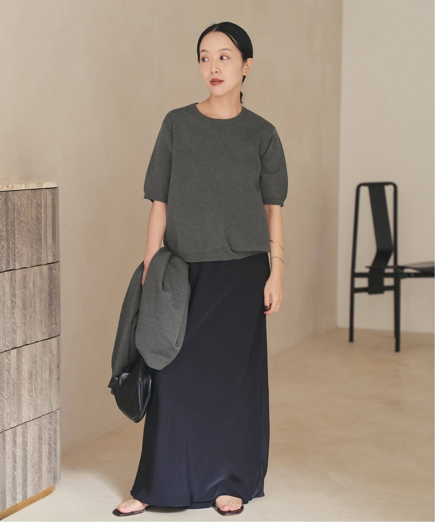 Plage　プラージュcompact プルオーバー 半袖サマーニット Plage - Plage プラージュcompact プルオーバー 半袖サマーニットの