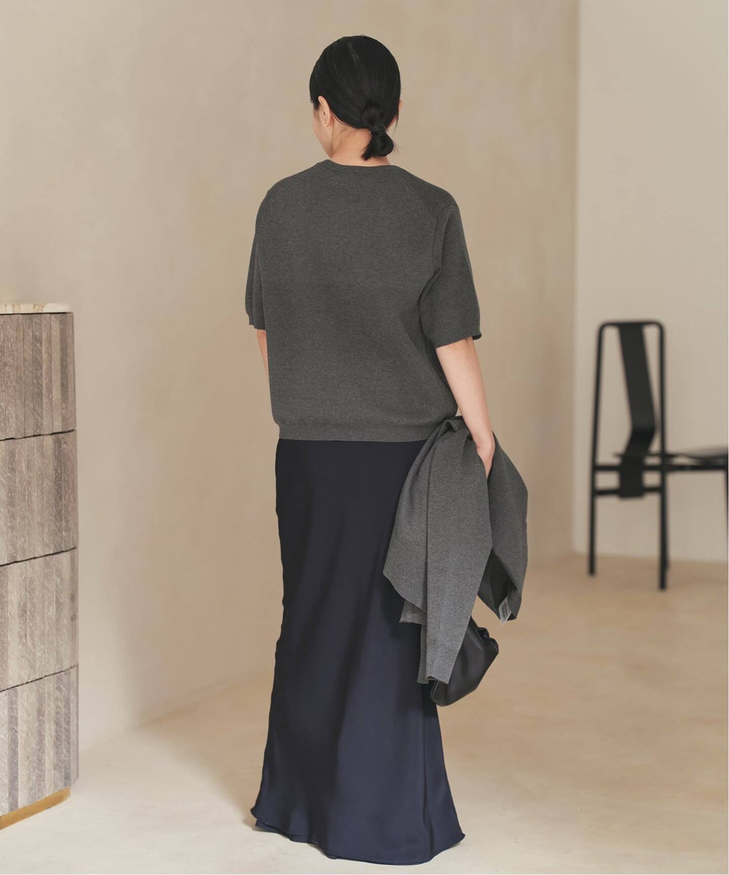 Plage プラージュ . サイドスリット ニュアンス プルオーバー ニット 新品 Plage プラージュ イタリアヤーン サイドスリットハイネックプル