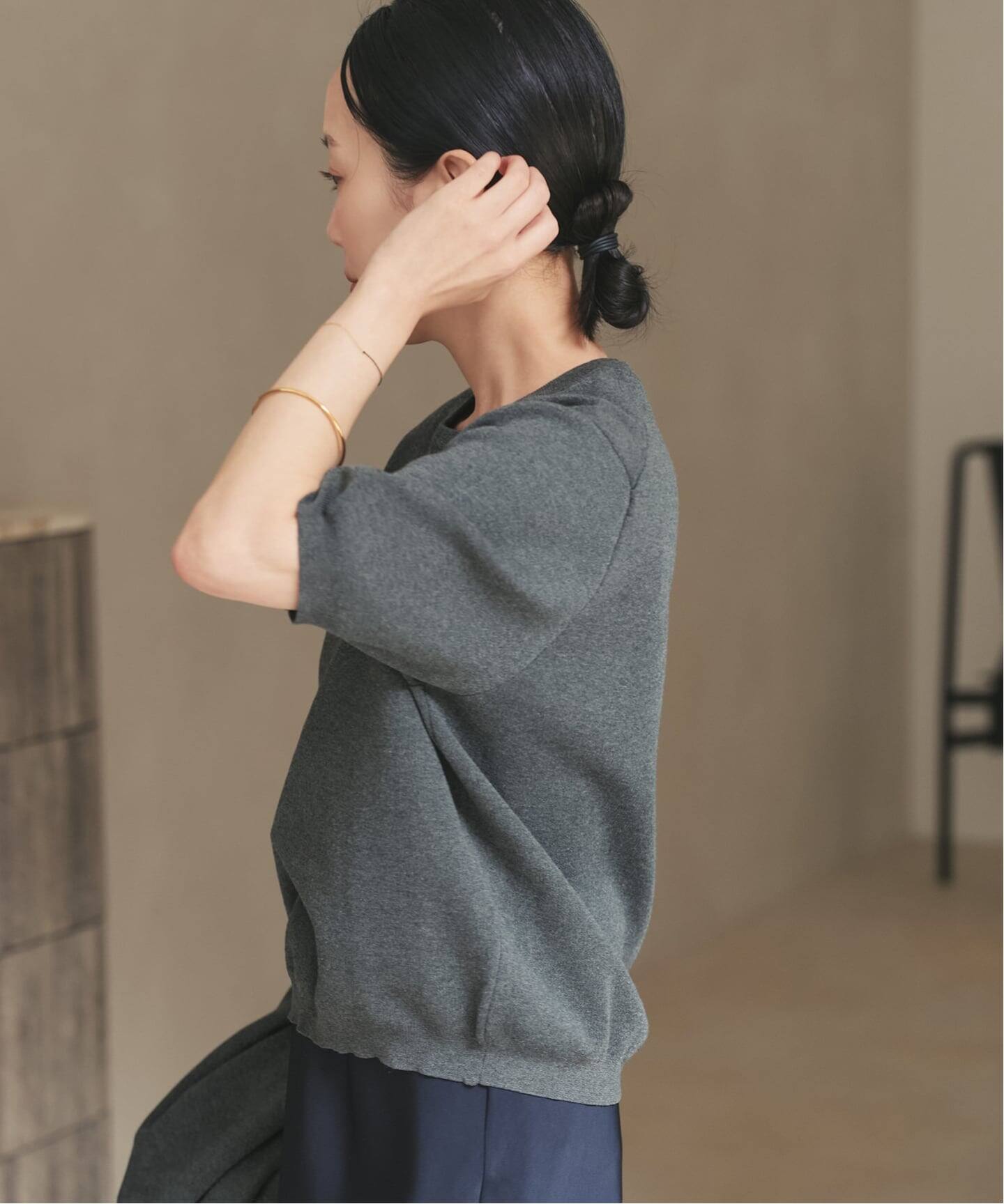 Plage compact プルオーバー　グレー WEB限定追加》compact プルオーバー（ニット／セーター）｜Plage