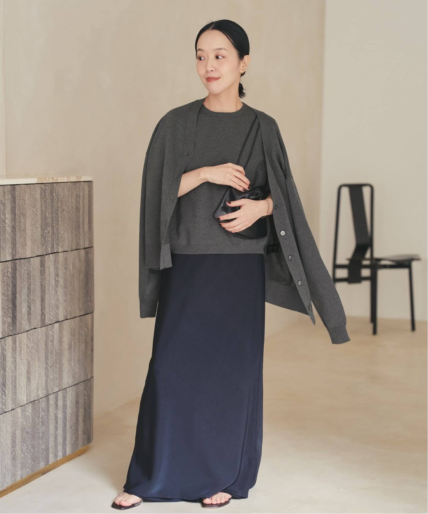 WEB限定追加》sweat kn nuance カーディガン（カーディガン）｜Plage