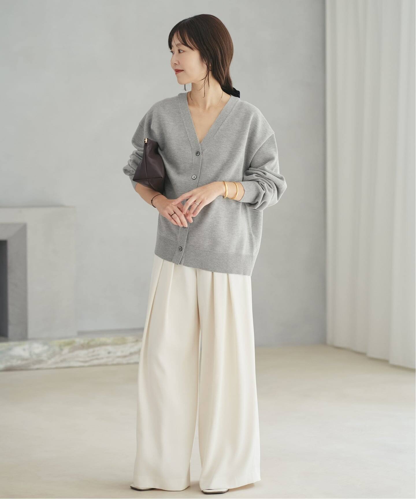 WEB限定追加》sweat kn nuance カーディガン（カーディガン）｜Plage