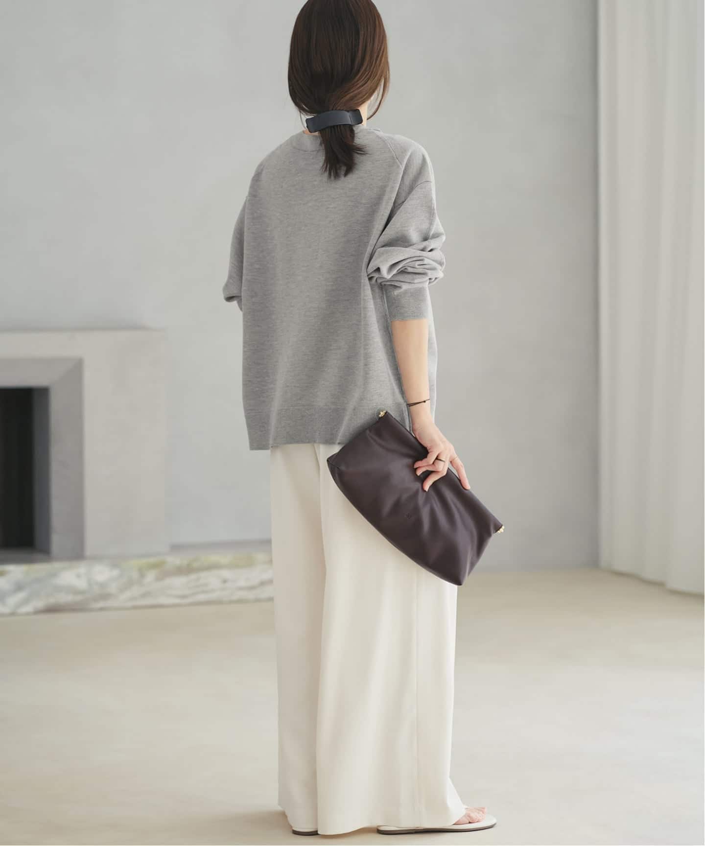 WEB限定追加》sweat kn nuance カーディガン（カーディガン）｜Plage