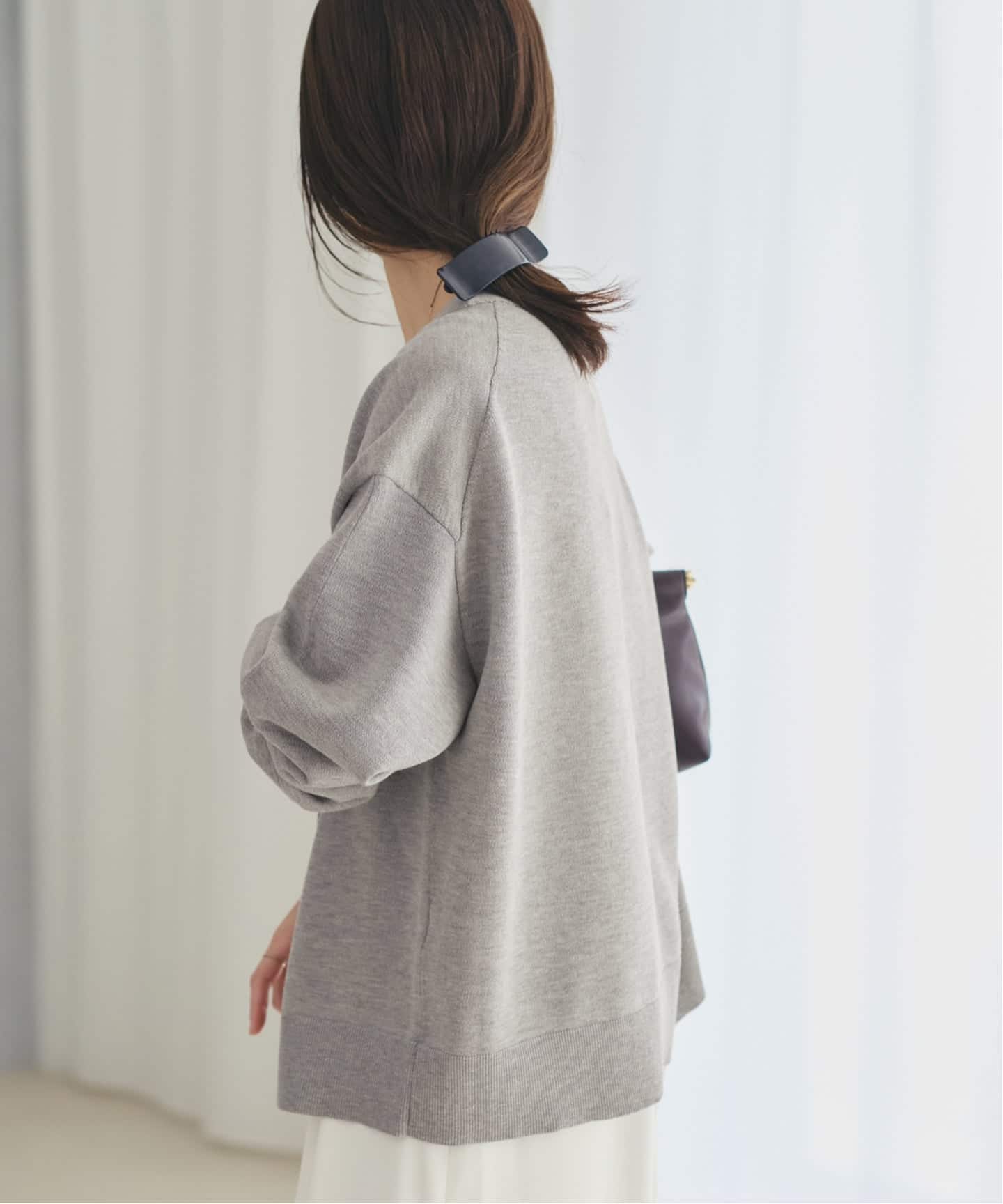 WEB限定追加》sweat kn nuance カーディガン（カーディガン）｜Plage