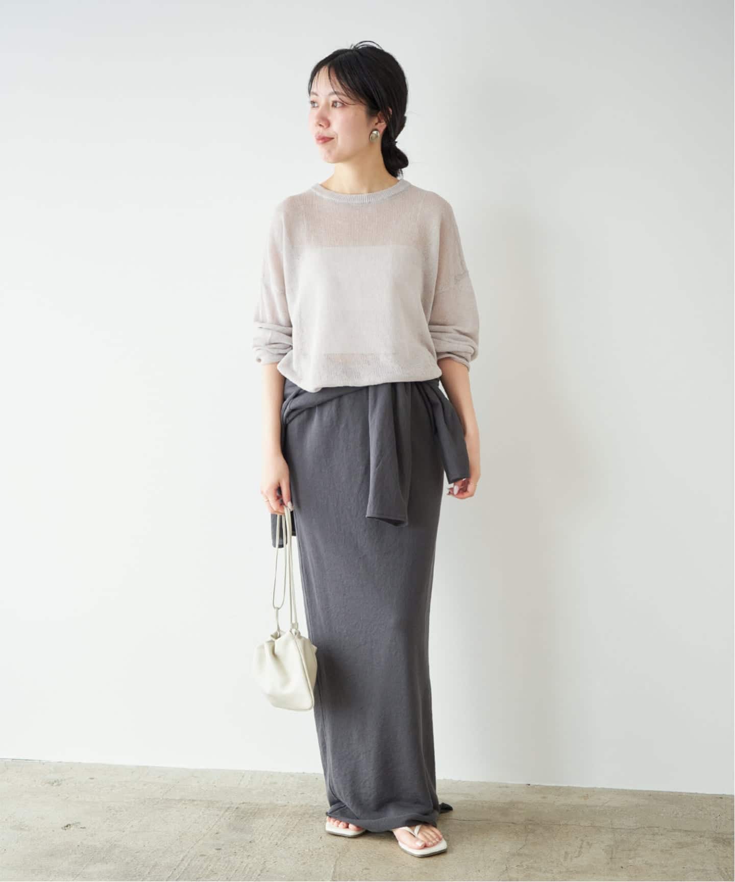 追加》Linen/ny long プルオーバー 2（ニット／セーター）｜Plage