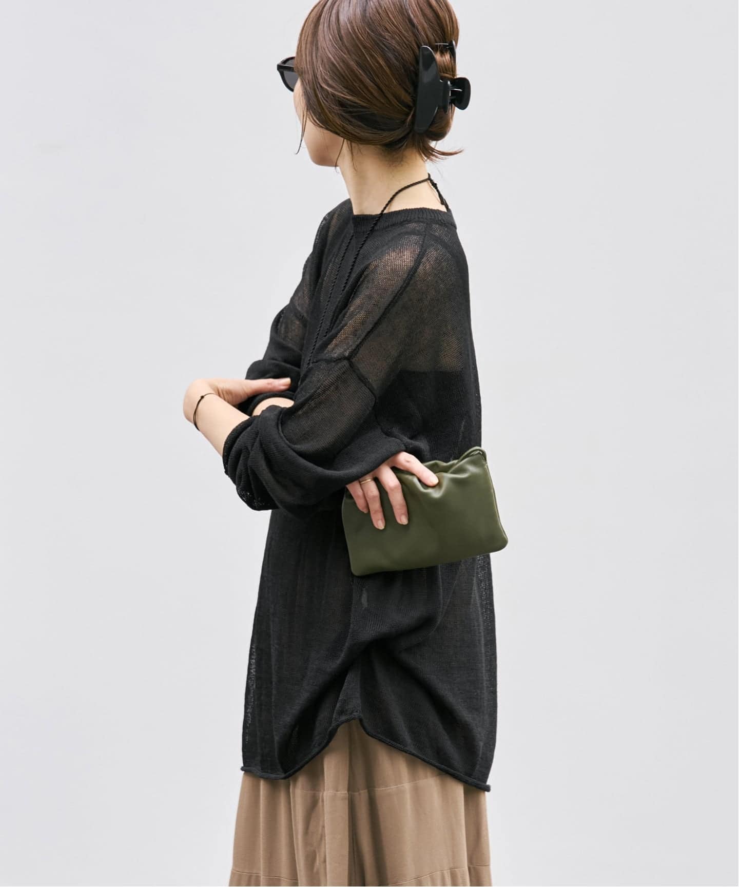追加》Linen/ny long プルオーバー 2（ニット／セーター）｜Plage