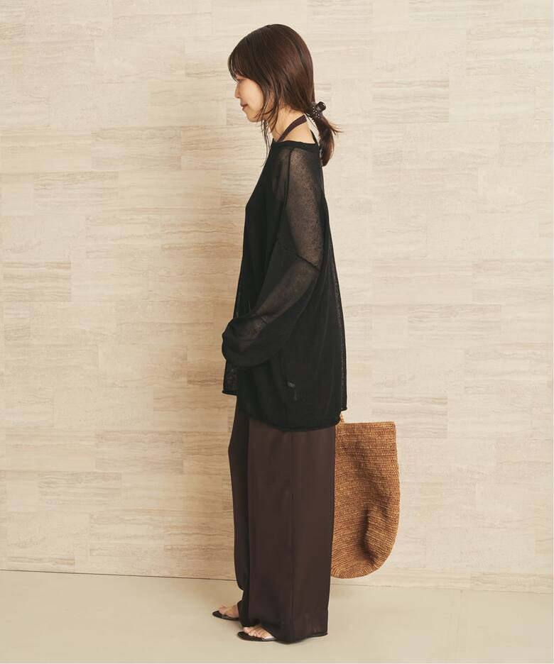 追加》Linen/ny long プルオーバー 2（ニット／セーター）｜Plage 