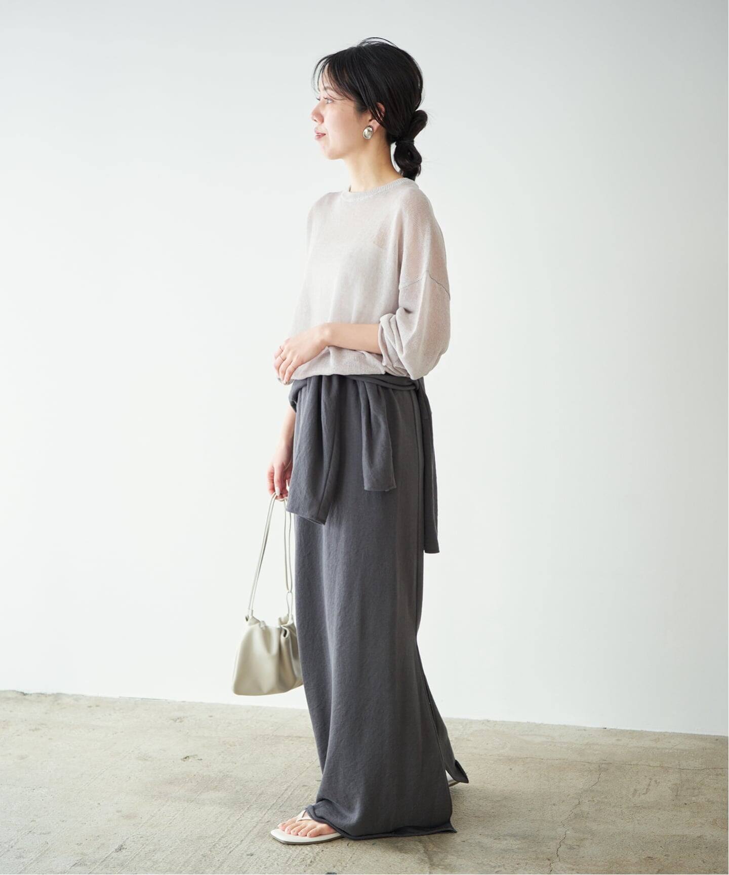 追加》Linen/ny long プルオーバー 2（ニット／セーター）｜Plage