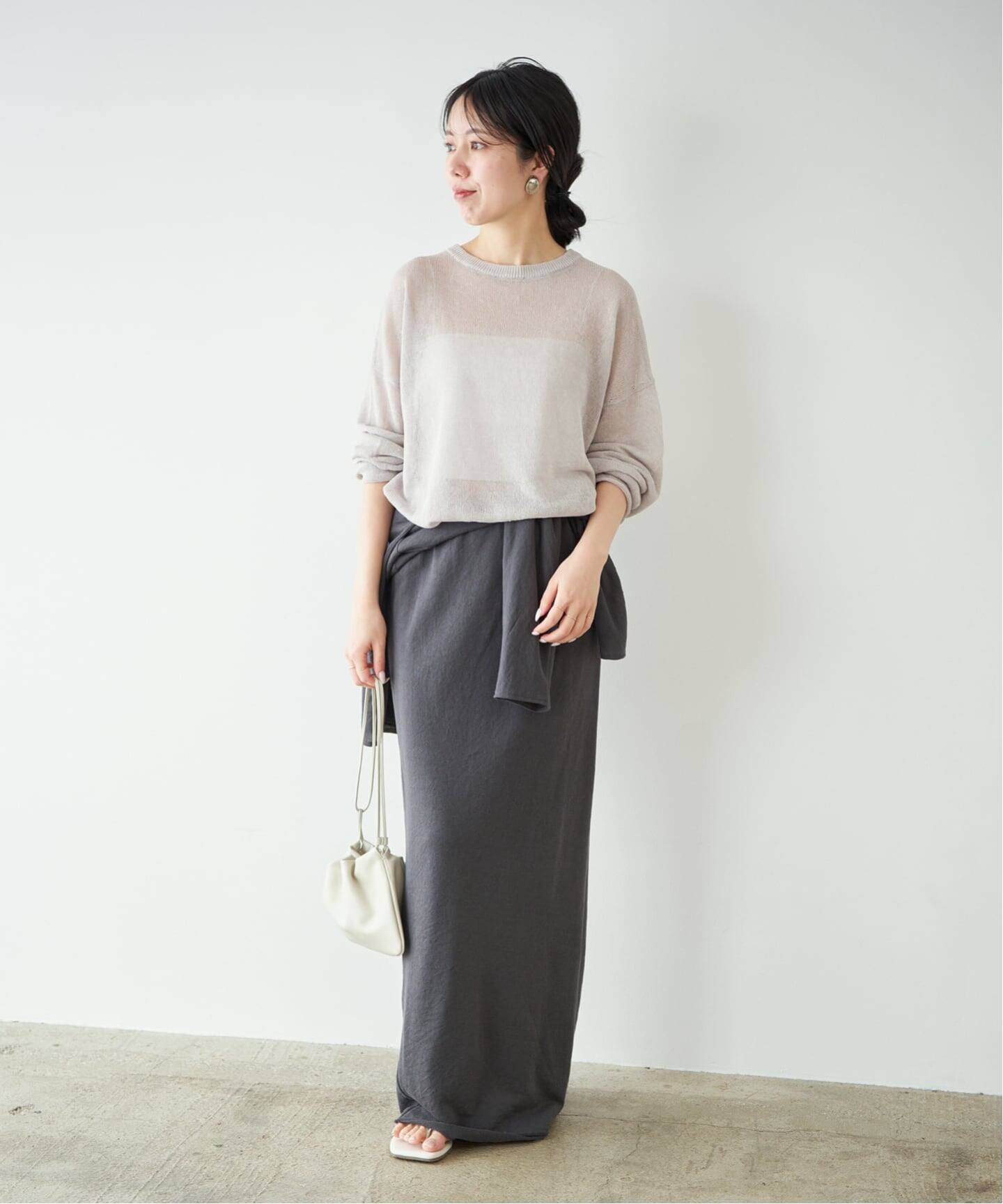 追加》Linen/ny long プルオーバー 2（ニット／セーター）｜Plage