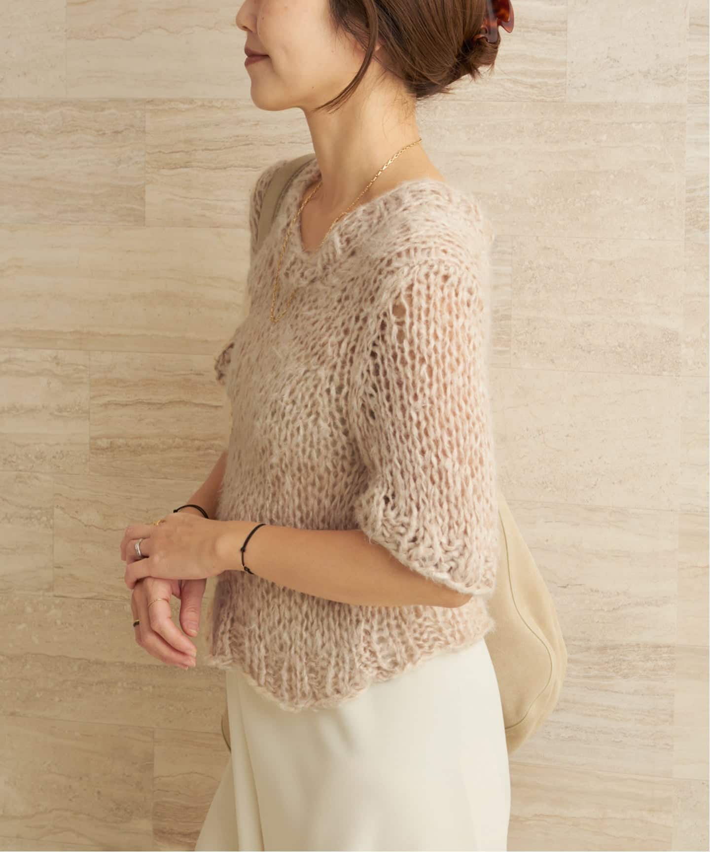 ISOBEL CLEO / イザベルクリオ SILK THE CLASSIC TEE ニット（ニット