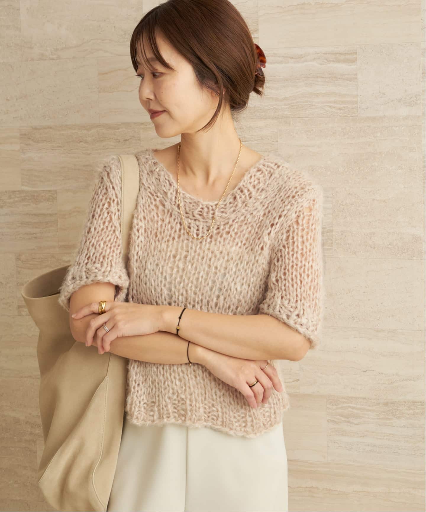 ISOBEL CLEO / イザベルクリオ SILK THE CLASSIC TEE ニット（ニット