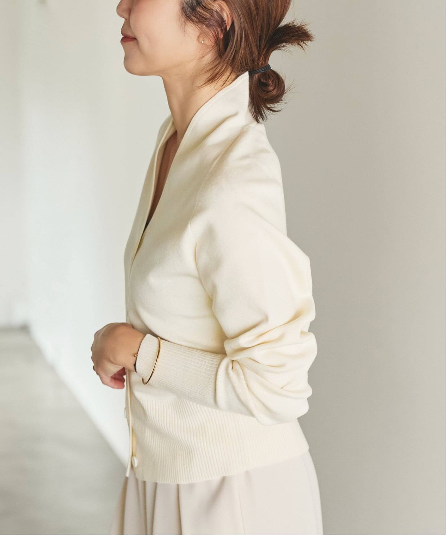 LE PETIT PULLE / ル プティ プレ 別注 TULIP COLLAR カーディガン