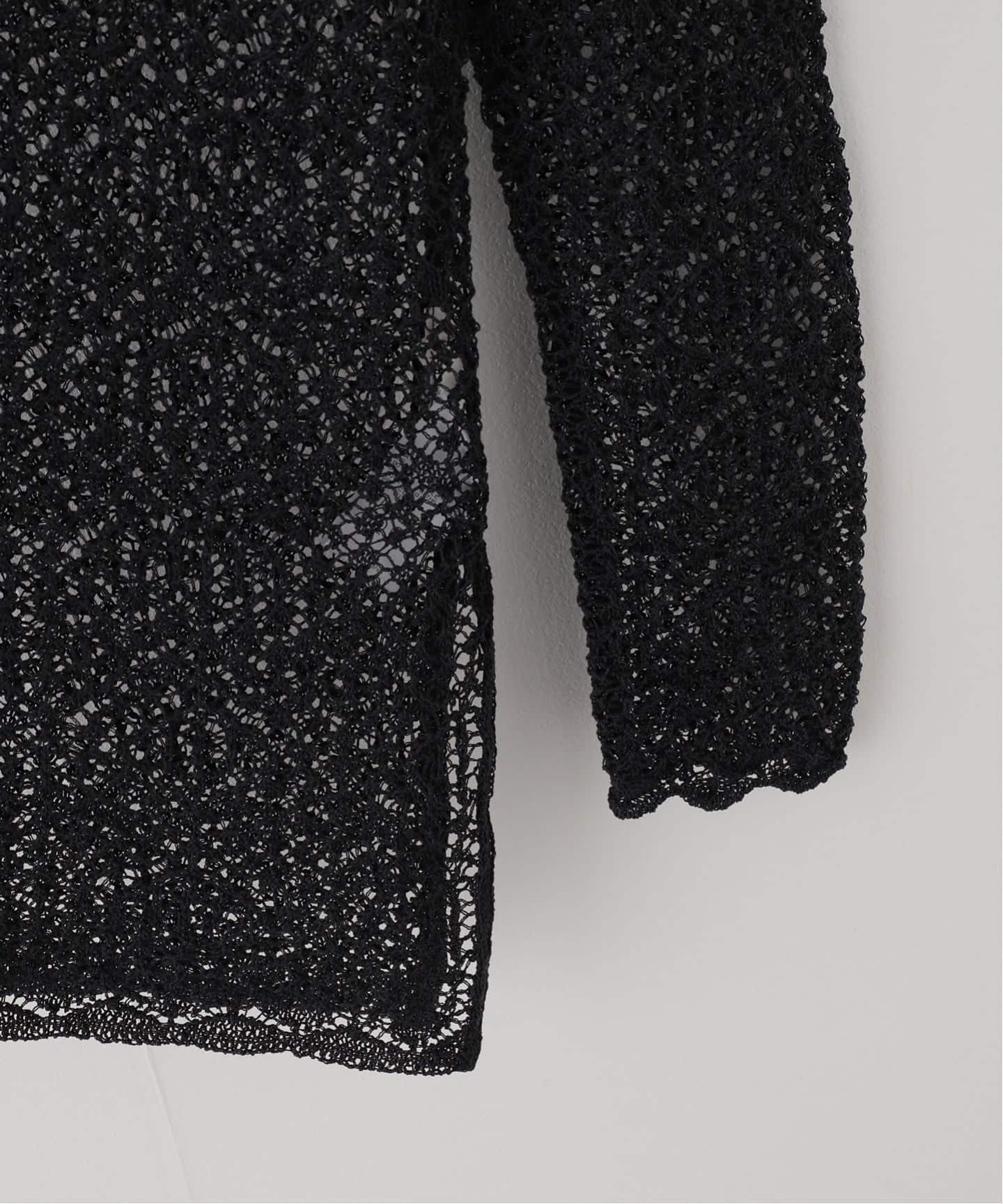 plage ENRICA エンリカ 別注 LACE プルオーバー ブラック ENRICA / エンリカ 別注 LACE プルオーバー（ニット／セーター