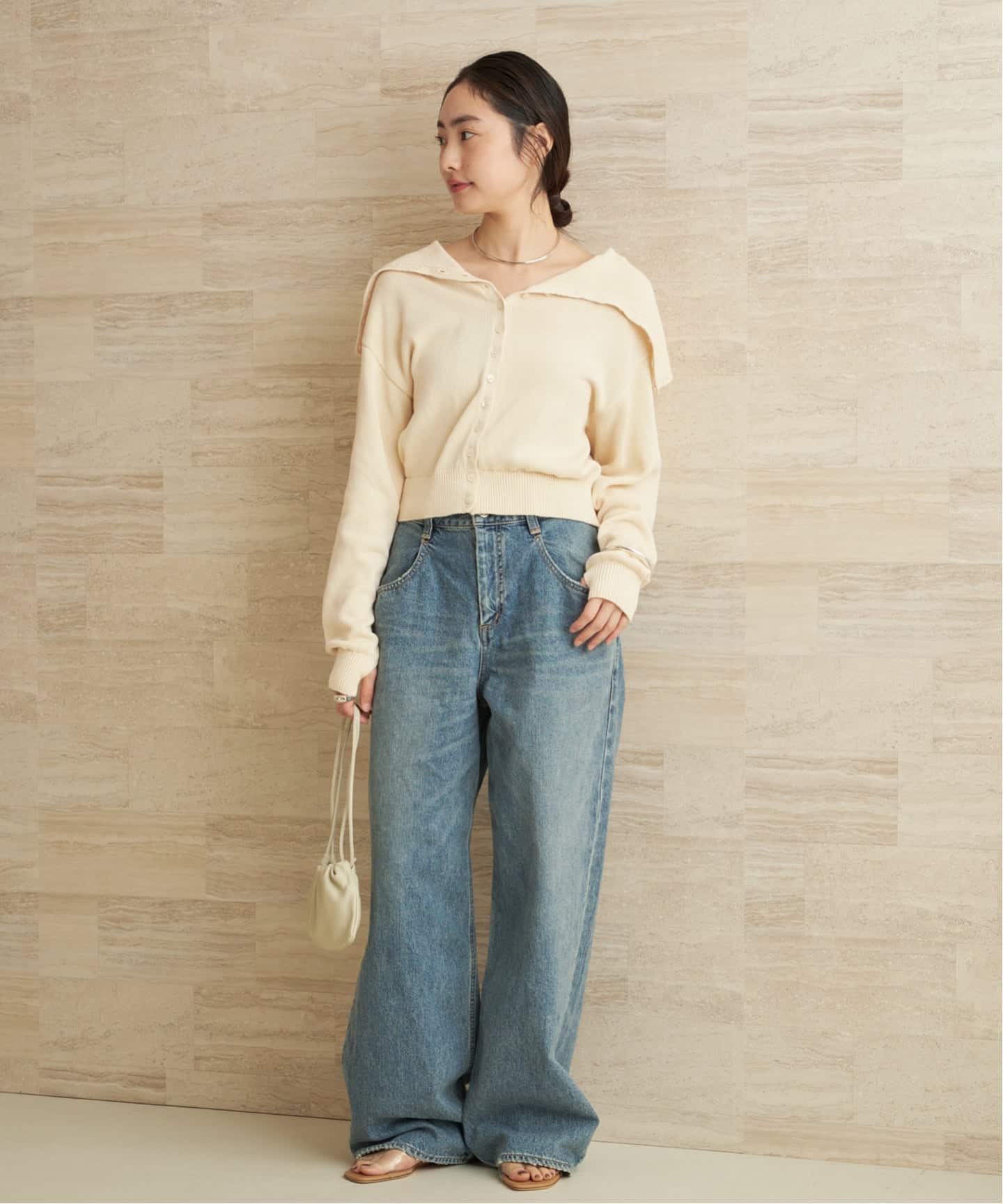 JANE SMITH カーディガン JANE SMITH for COVERCHORD 16G COTTON POLYESTER CARDIGAN “Own Your 10 C