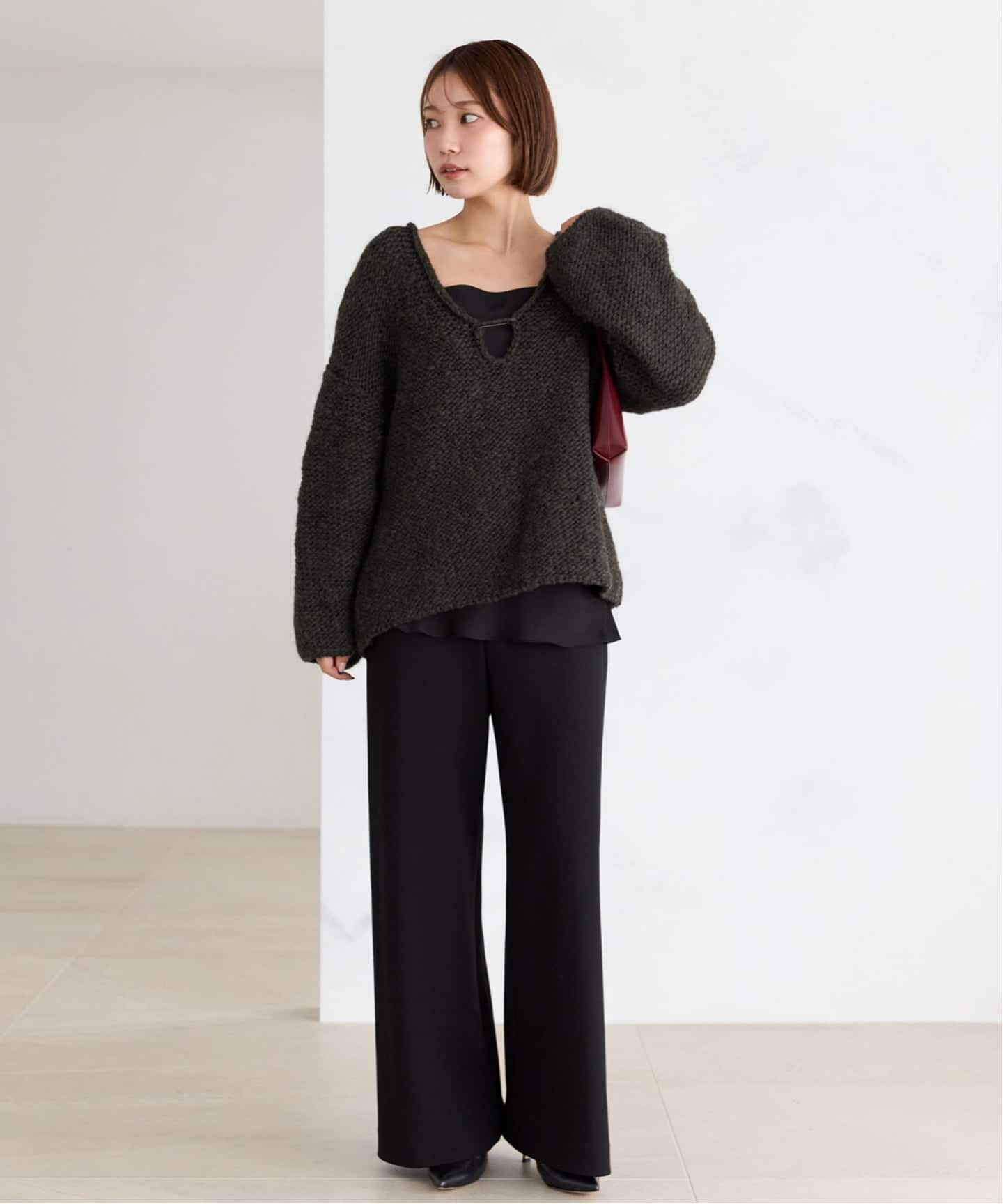plage ENRICA エンリカ 別注 LACE プルオーバー ブラック 追加予約》ENRICA / エンリカ NEW PIN プルオーバー（ニット／セーター