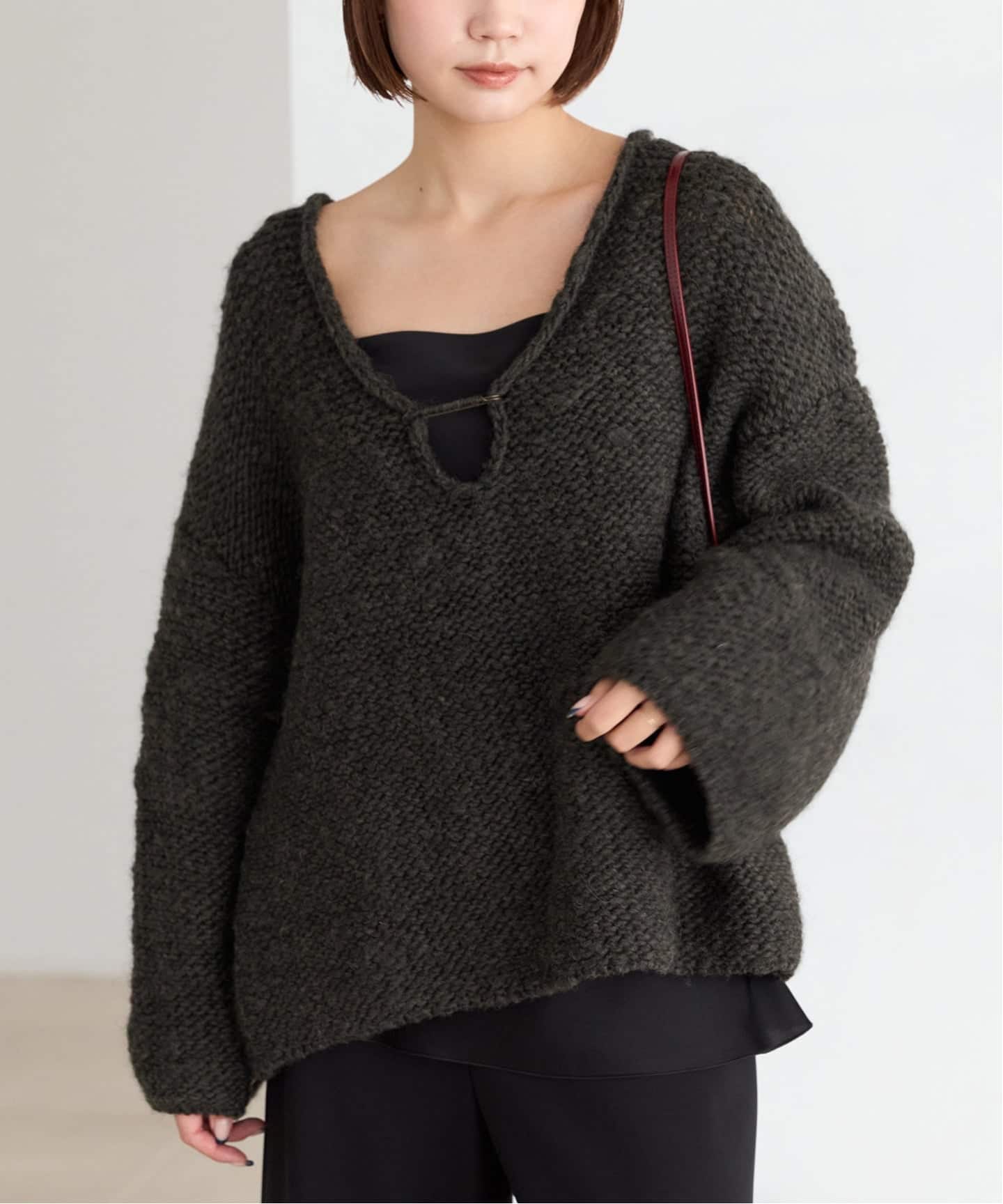 plage ENRICA エンリカ 別注 LACE プルオーバー ブラック 追加予約》ENRICA / エンリカ NEW PIN プルオーバー（ニット／セーター