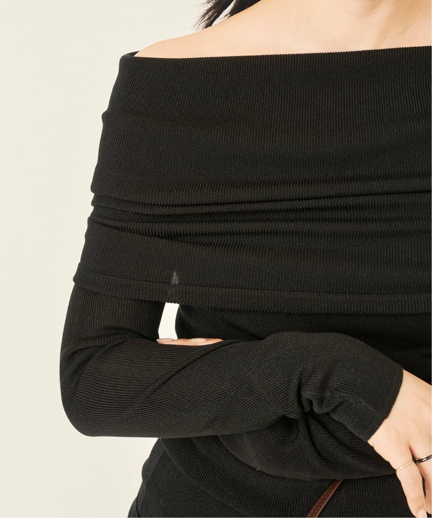 LE PETIT PULLE / ル プティ プレ 別注 BARDOT NECKLINE ニット