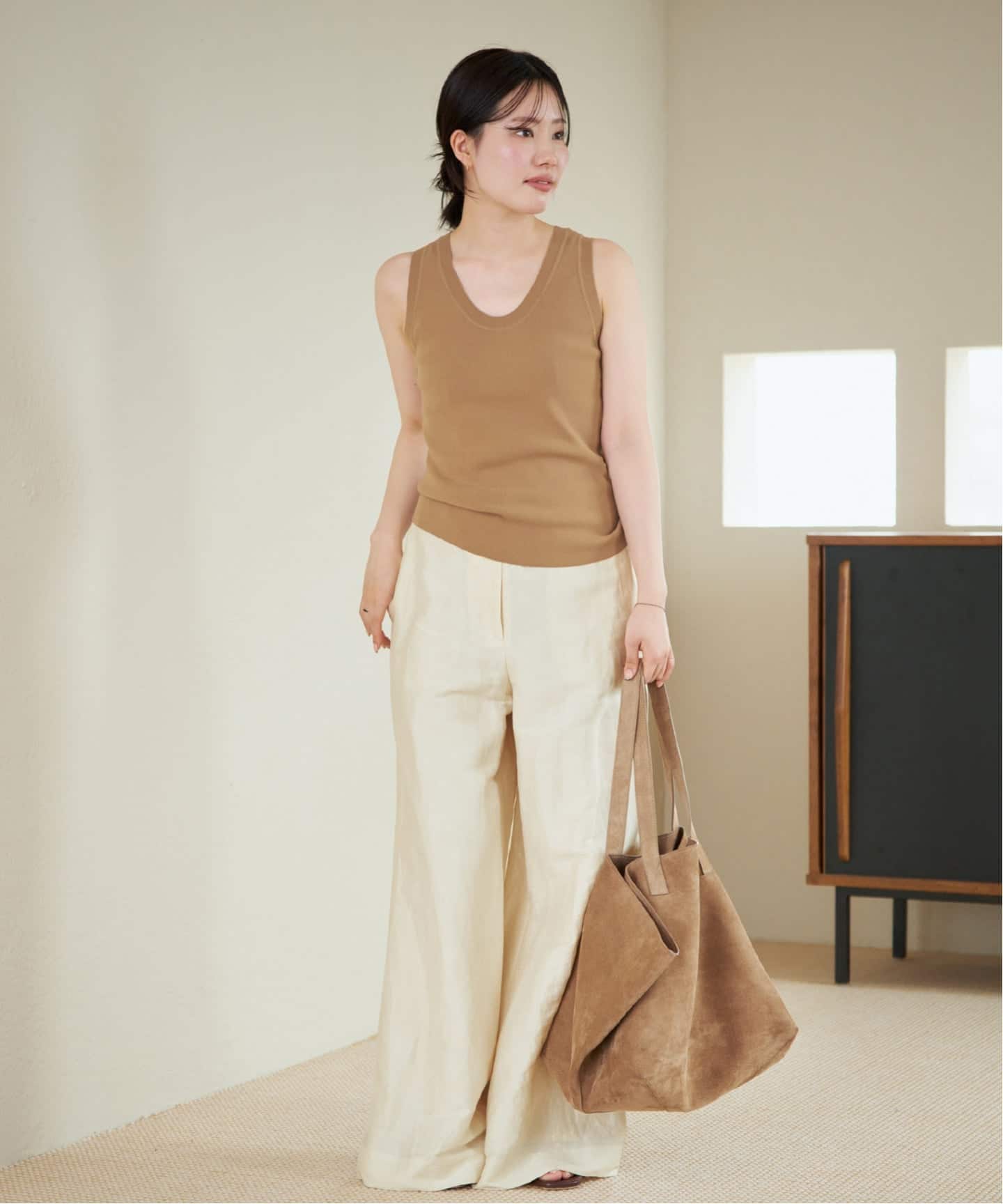 plage LE PETIT PULLE ニット ベージュ LE PETIT PULLE / ル プティ プレ 別注 UN TT トップス（ニット
