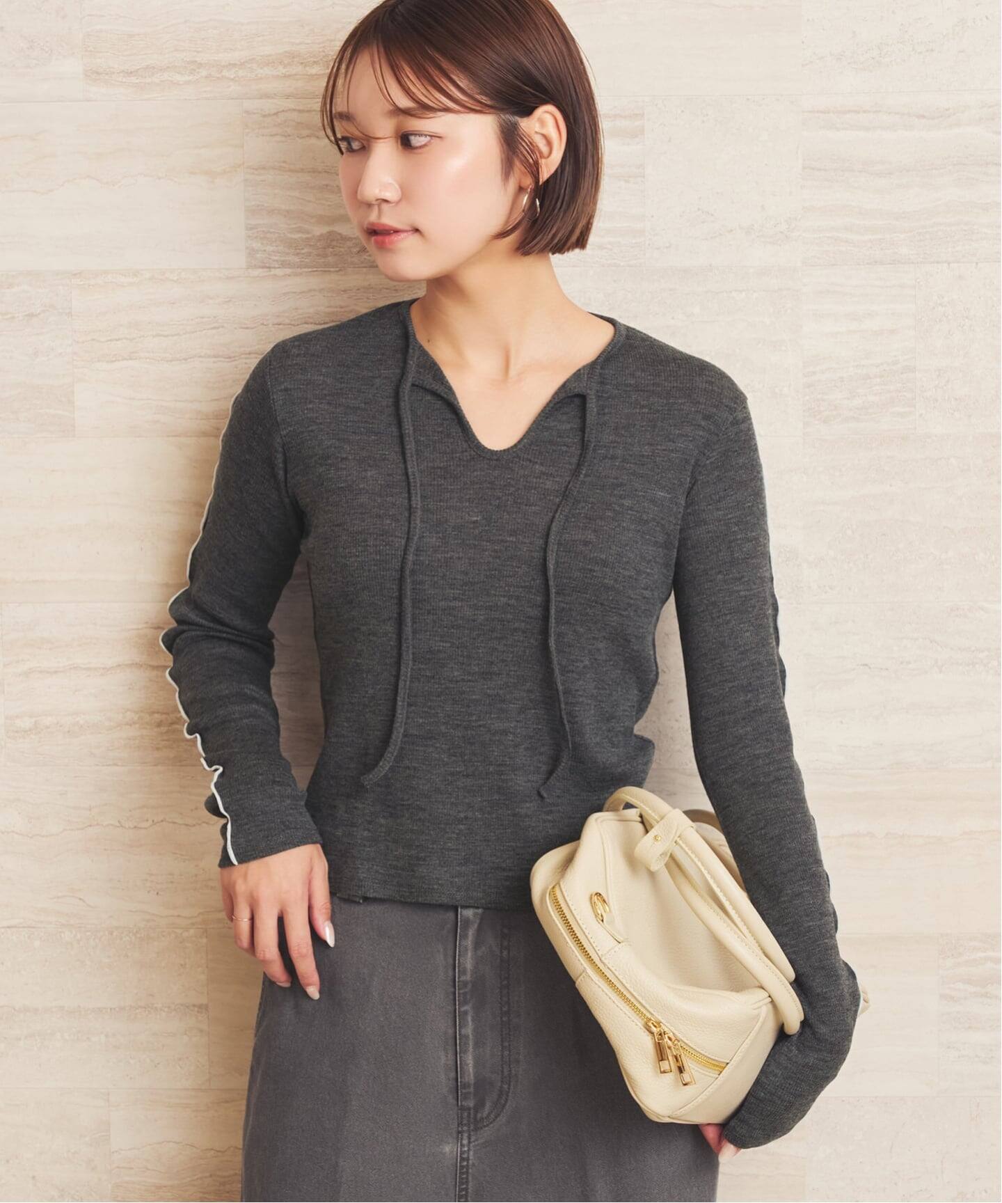 Girls Department Club FINE RIB MERROW SL トップス（ニット 