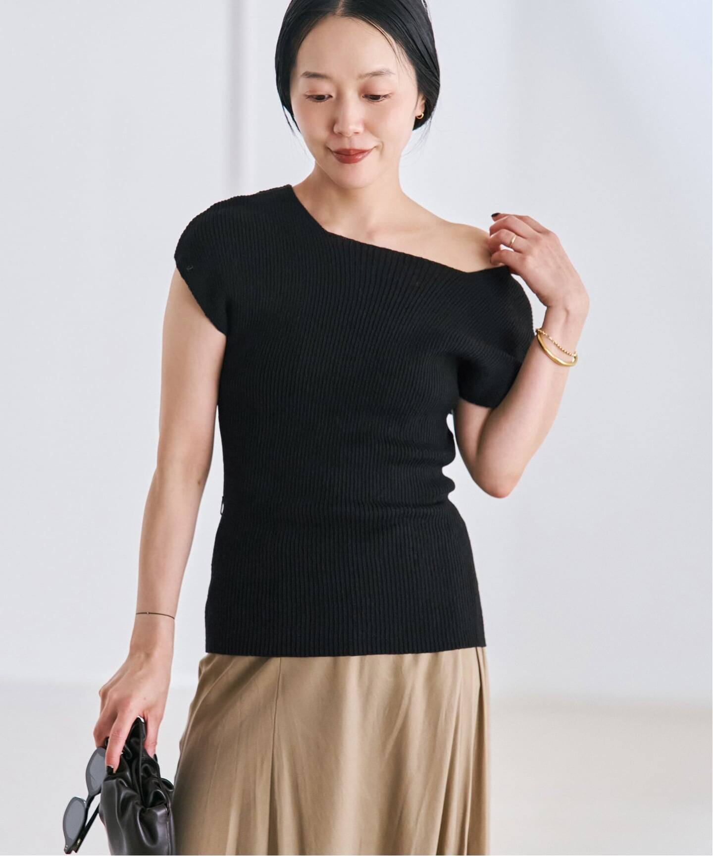 ♡*♡様 le / ル　RIBBED CAP SLEEVELESS KNIT ト le / ル 別注 RIBBED CAP SLEEVELESS KNIT トップス（ニット／セーター