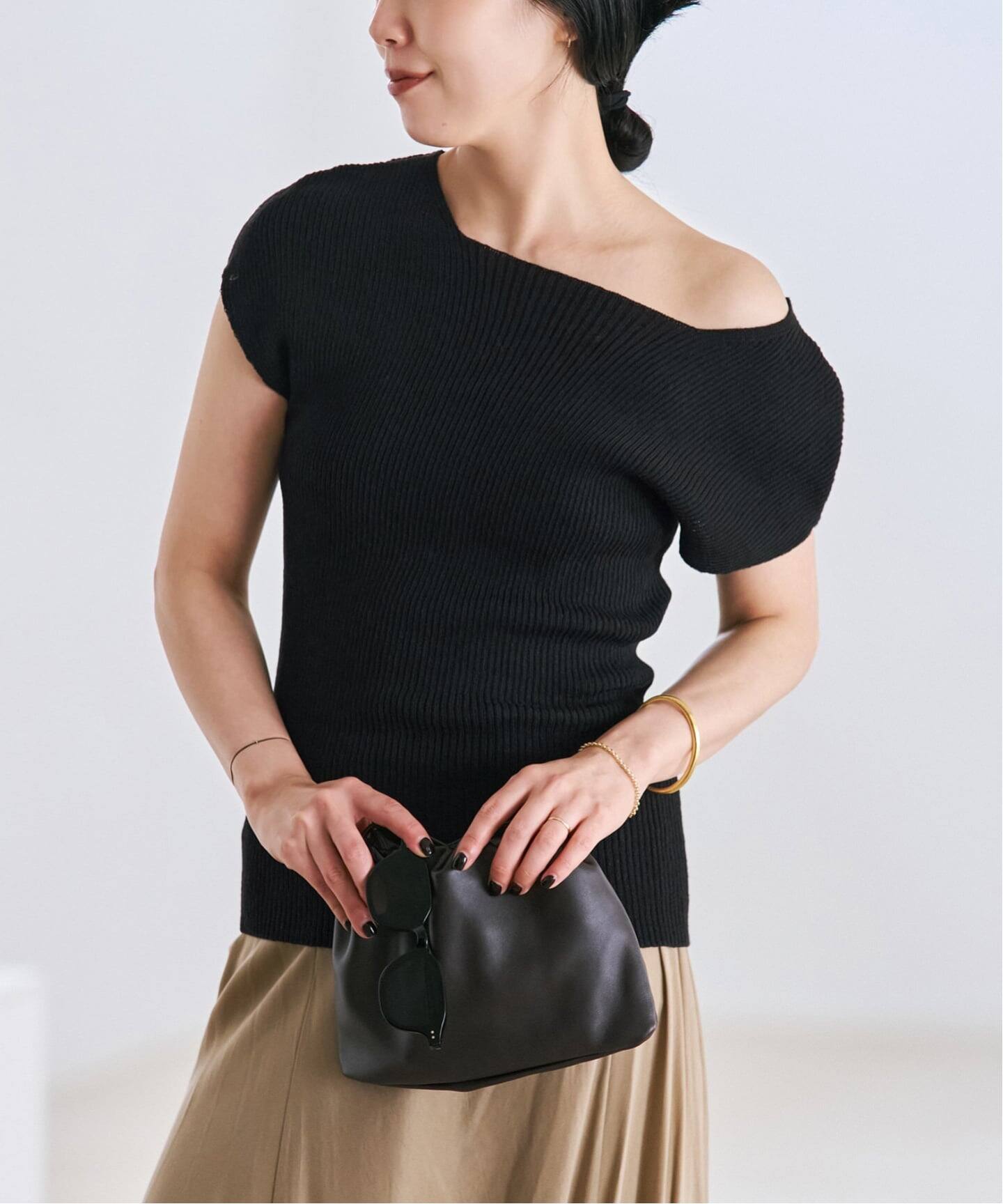 le / ル 別注 RIBBED CAP SLEEVELESS KNIT トップス（ニット／セーター 