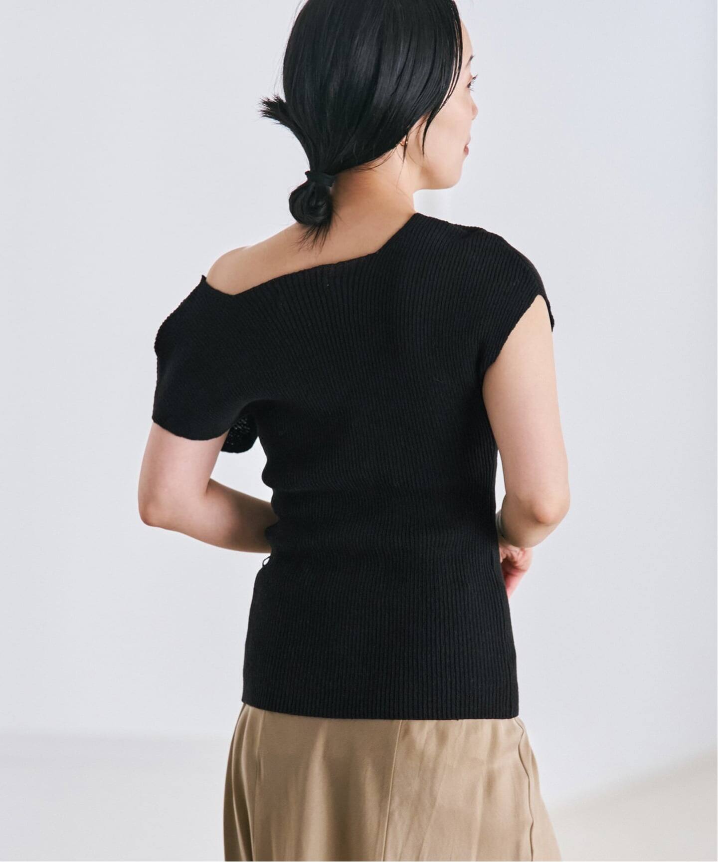 le / ル 別注 RIBBED CAP SLEEVELESS KNIT トップス（ニット／セーター