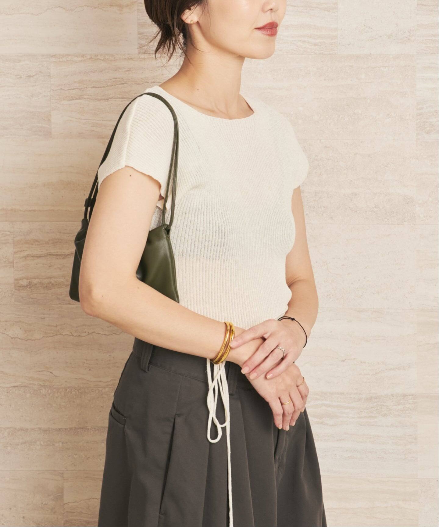 新品☆ le/ル RIBBED CAP SLEEVELESS KNIT トップス le / ル 別注 RIBBED CAP SLEEVELESS KNIT トップス（ニット／セーター