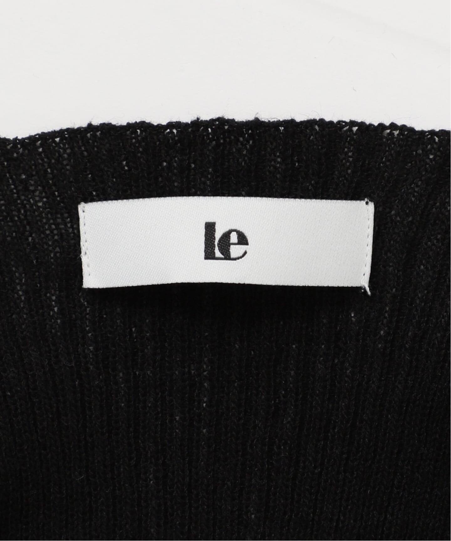 le / ル 別注 RIBBED CAP SLEEVELESS KNIT トップス（ニット／セーター